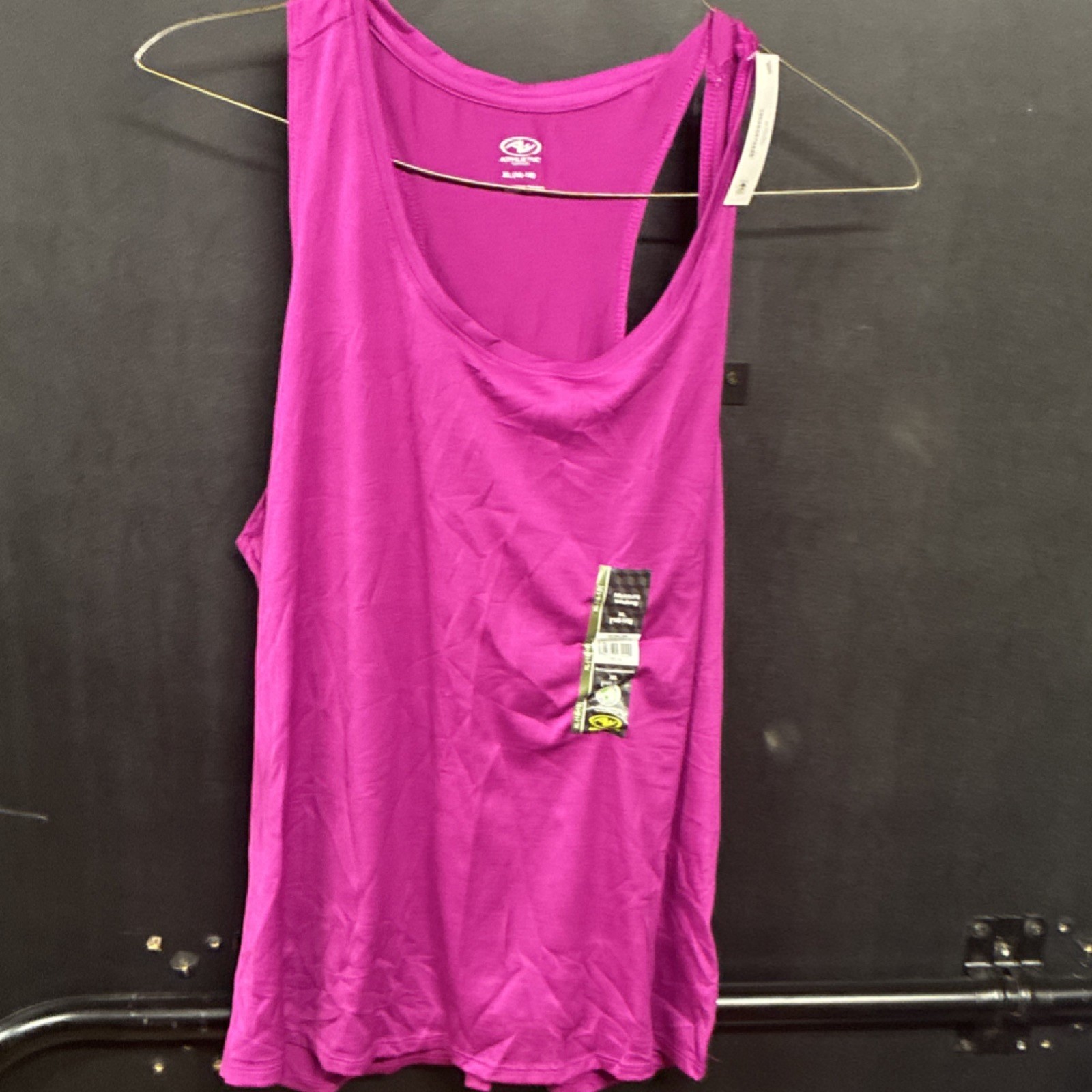 Athletic Works Women’s Fuchsia Moisture Wicking AW Table Tank XL (16-18)