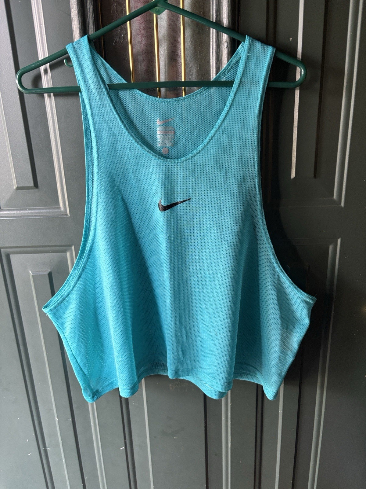 Nike Bib Teal Mesh Tank Top Sleeveless Size Large