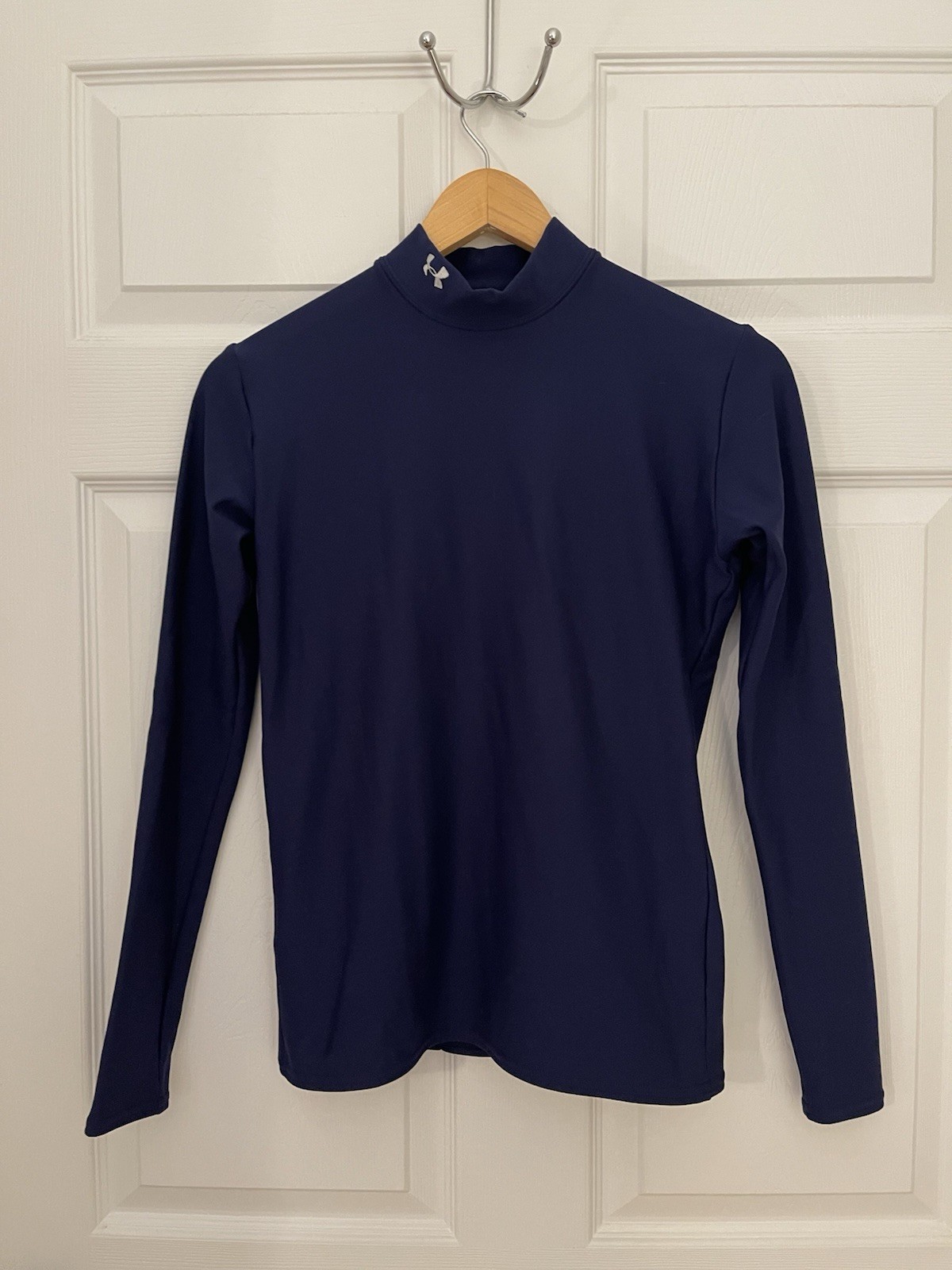 Under Armour Hiking Layering Womens L Blue Top Pullover Compression