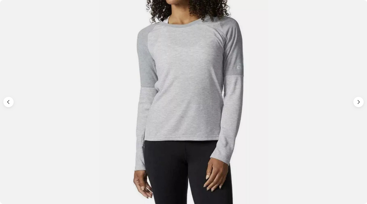 Adidas Womens Climalite Performer C-up Long Sleeve Tee Athletic (M.Gray, S) NWT