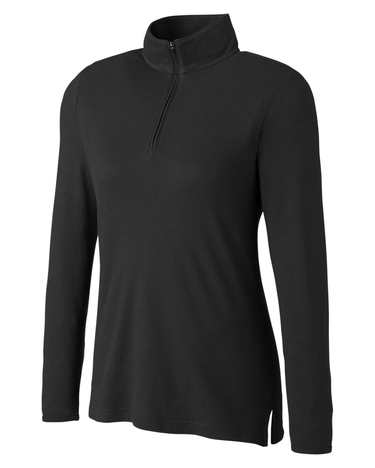 NWT Devon & Jones New Classics Ladies Large Black Performance 1/4 Zip