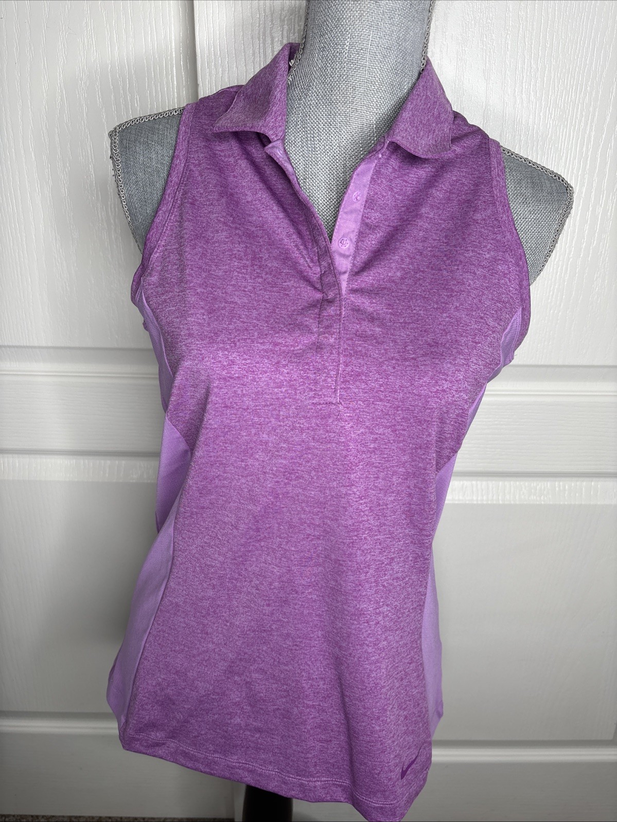 Nike Golf Tour Performance Dri Fit Sleeveless Polo Tank Top Size M New