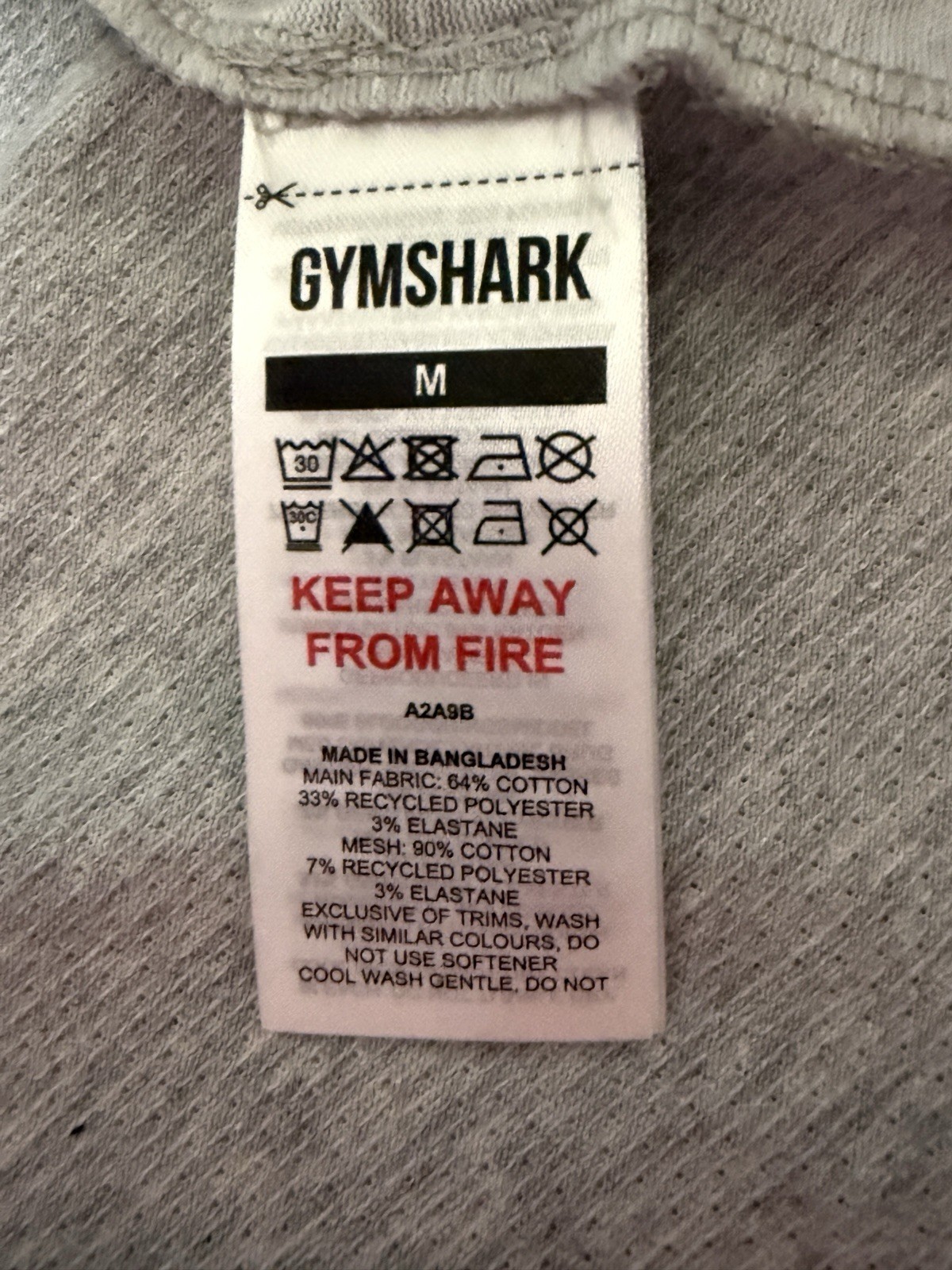 Gymshark NWT React Stringer Women’s M Gray Racerback Scoop Neck Slim Tank Top
