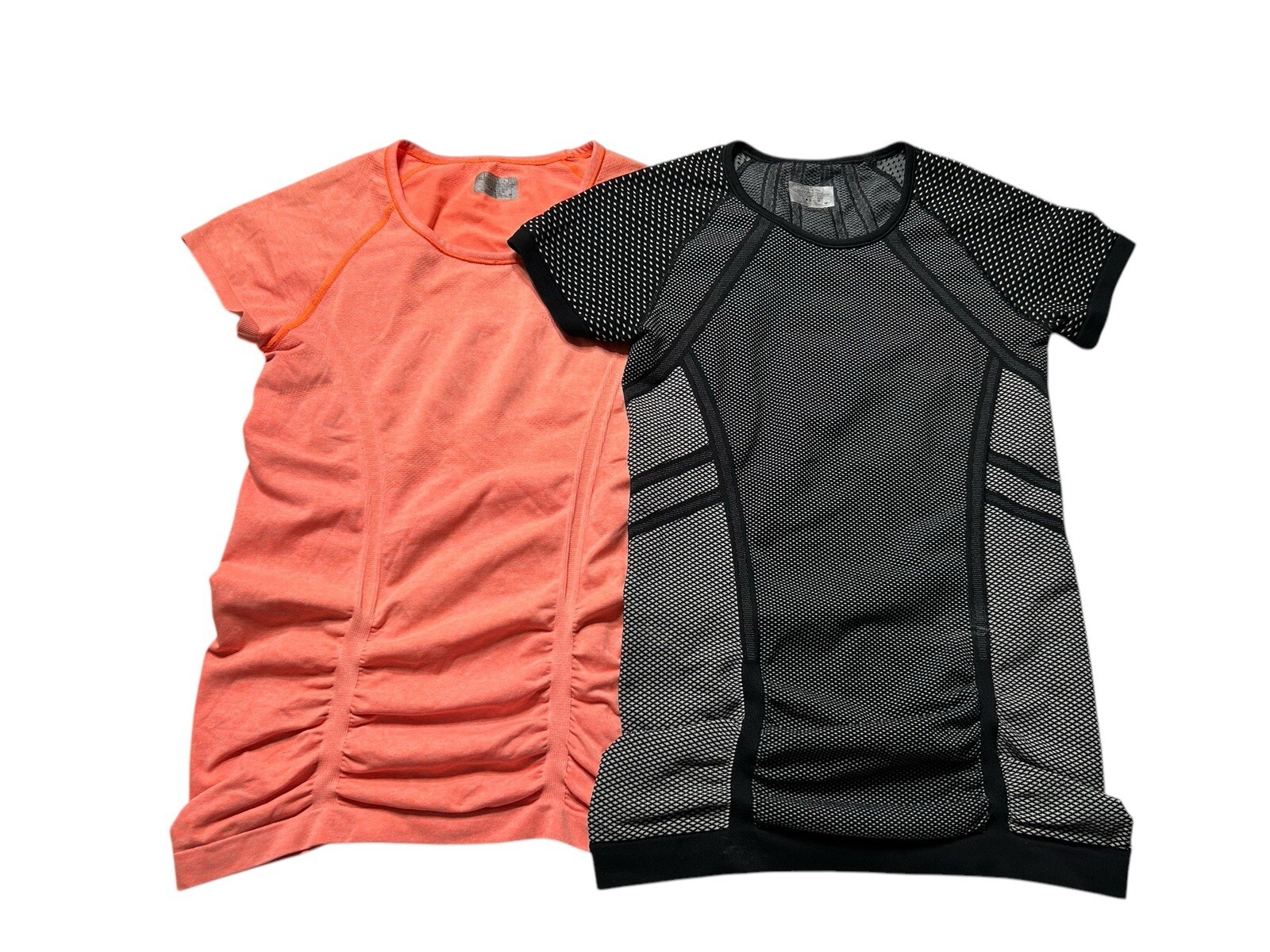 Lot Of 2 Athleta Fastest Track Tee Athletic T-shirt Women’s Medium Orange Black