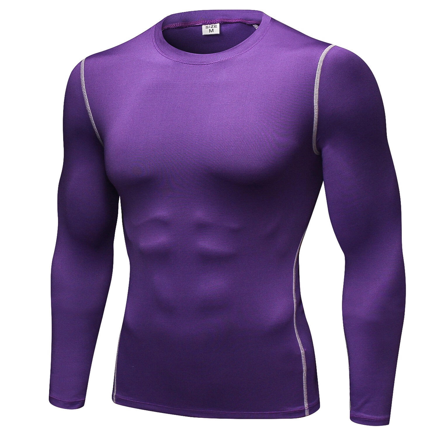 ZONBAILON Men’s Tight Training PRO Quick Dry Sports Fitness Running Long Sleeve