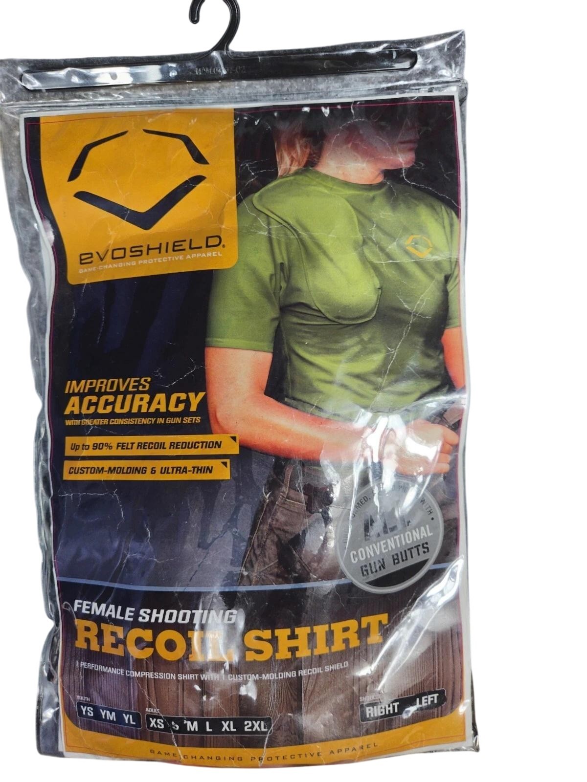 EvoShield Recoil Shirt Womens Small Left Camo XP Realtree Shooting Compression