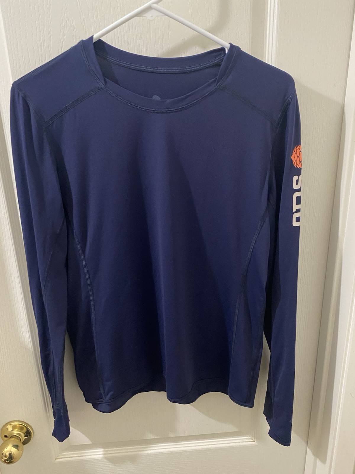 Stio Womens Long Sleeve Top Large Navy Nylon Elastane Stretch Performance Active