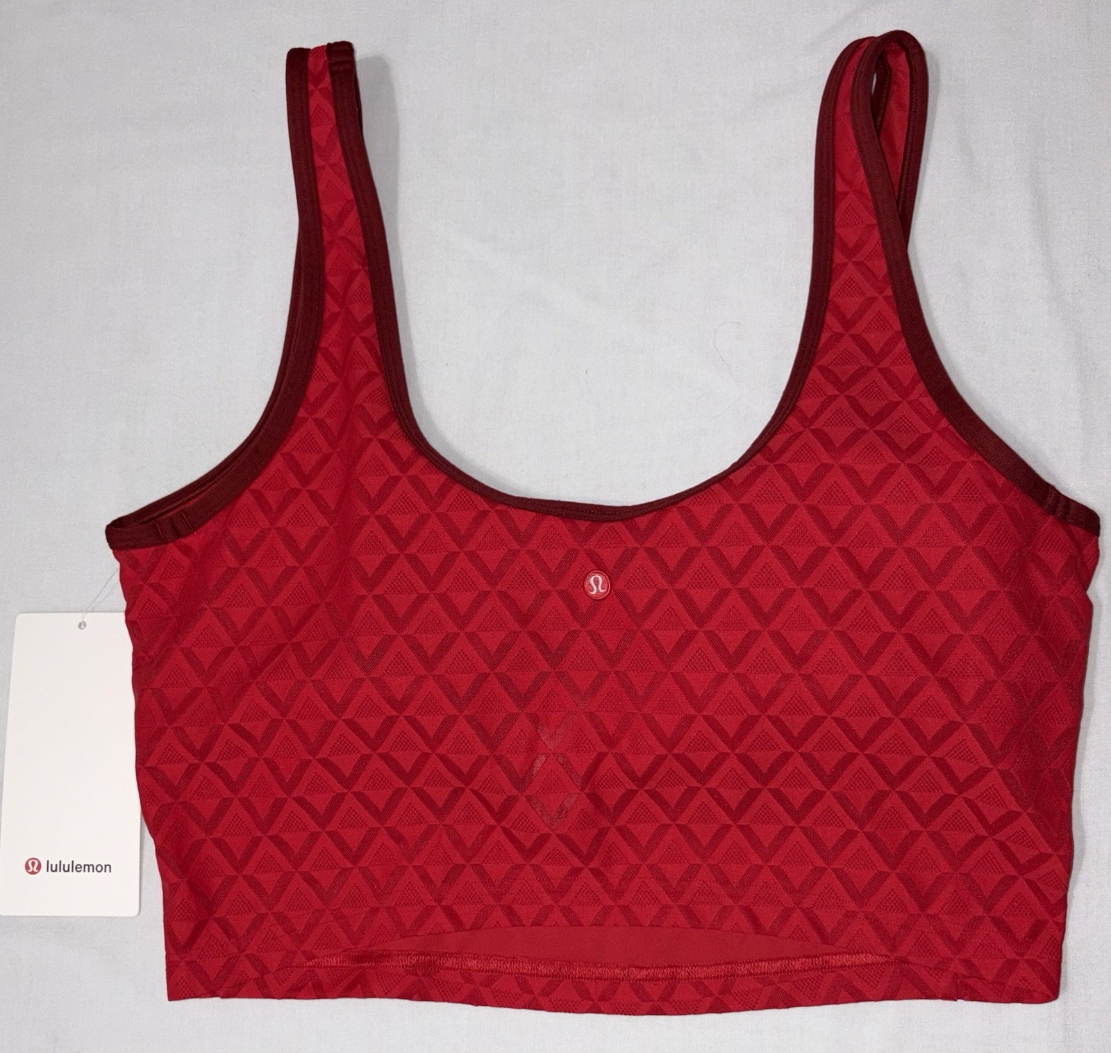 NWT🏓LULULEMON🏓X-LARGE🏓TEXTURED MESH TENNIS TANK🏓LULU RED/DARK SPORT RED🏓$68