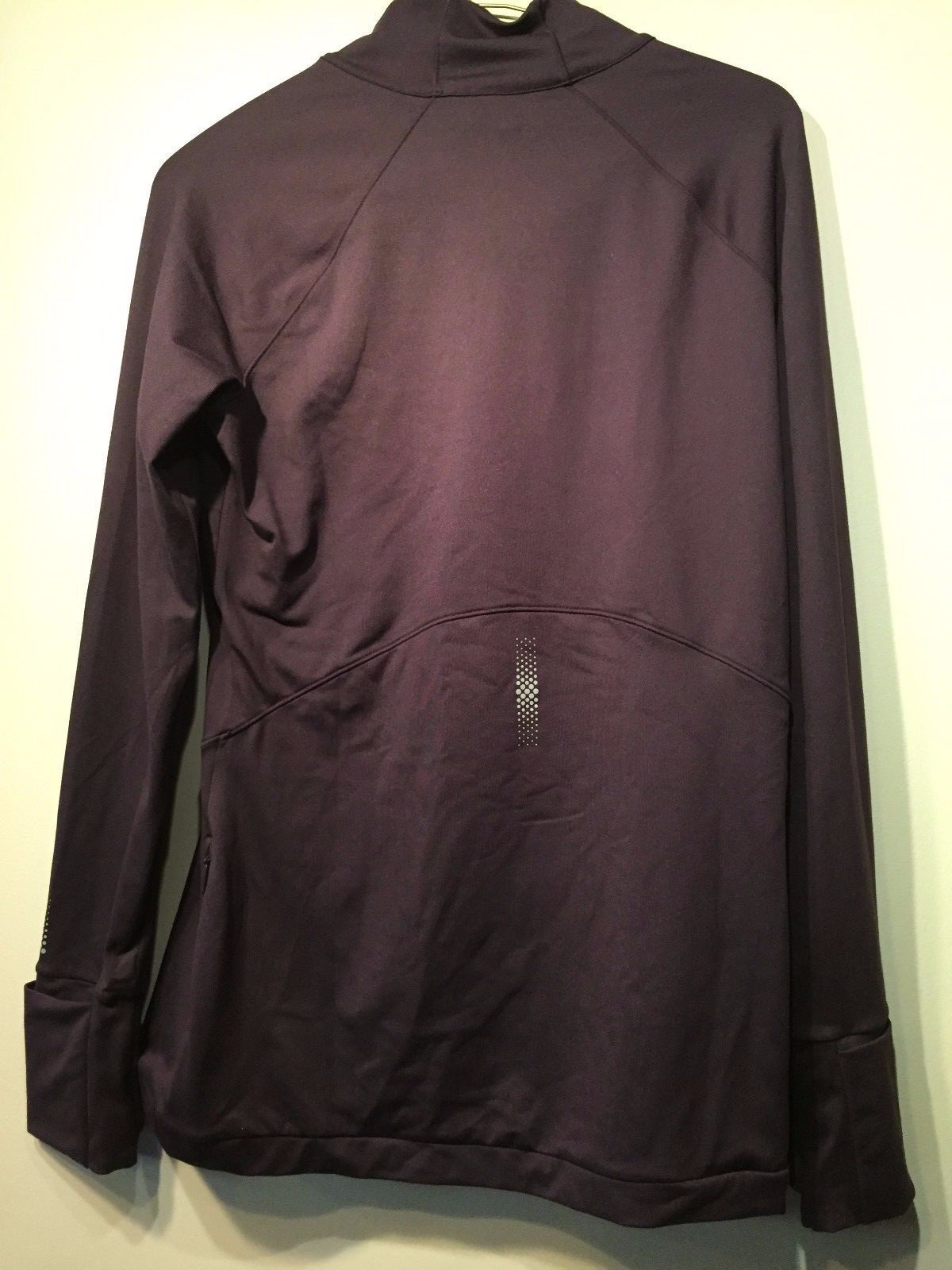 NWT Athleta Superluxe Half Zip Top, Wild Raisin SIZE XS #347817 v823