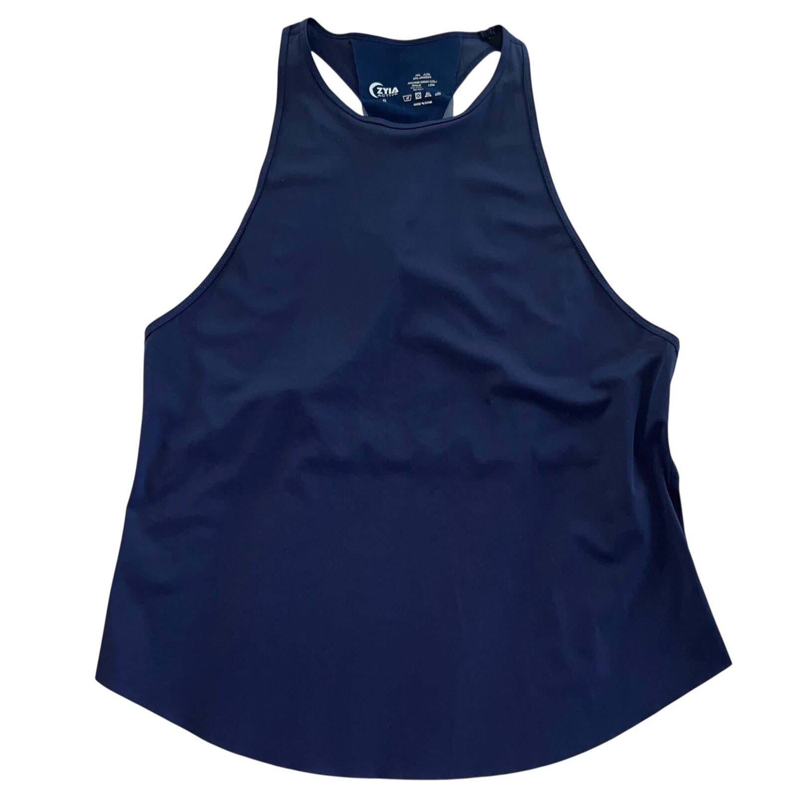 Zyia Active Tank Top Womens S Racerback Navy Athletic Workout Fitness Yoga