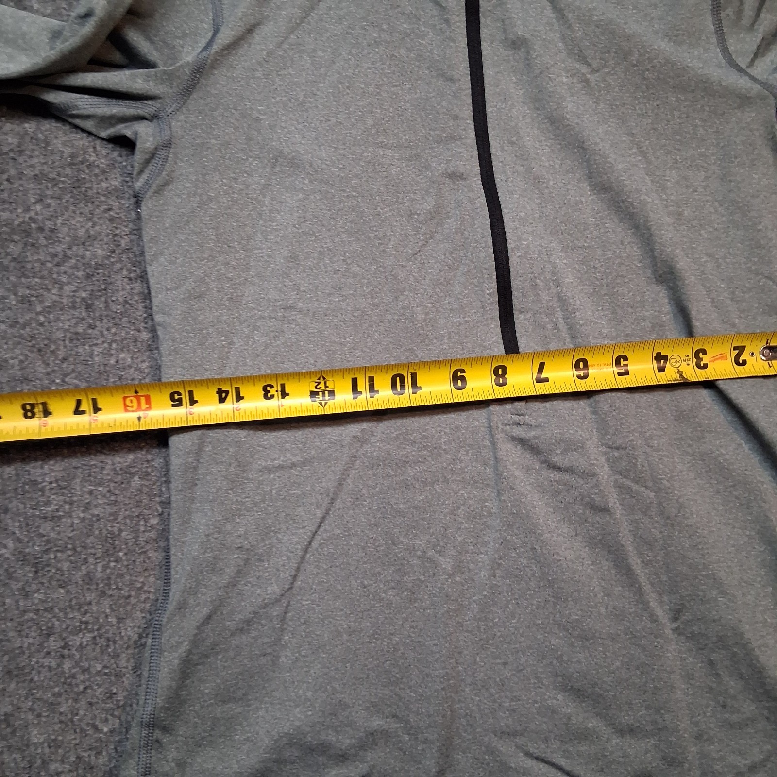 nike pro half zip womens large gray bicep swoosh dri fit