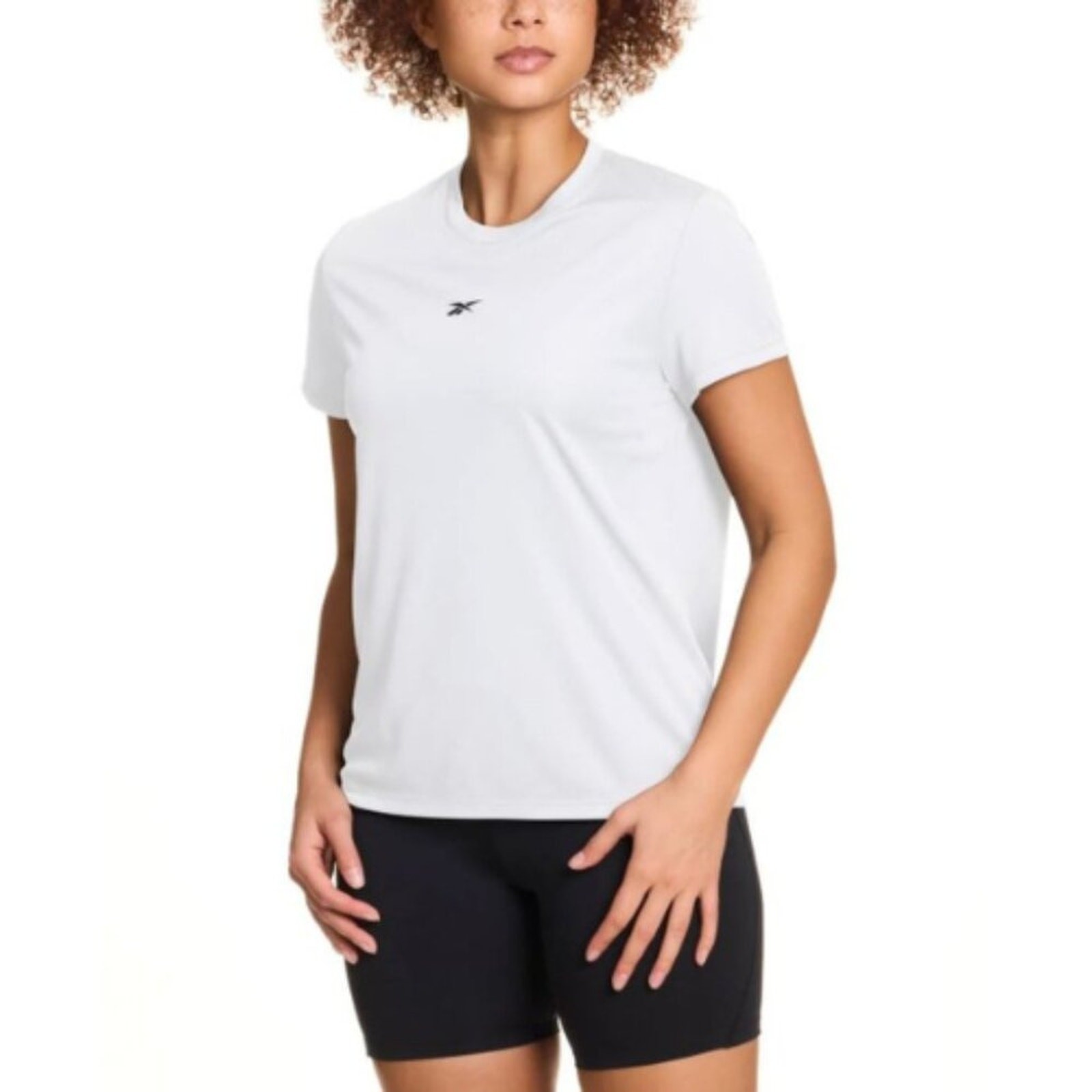 Reebok Women’s ID Performance Tech Short Sleeve Crew Tee White Size Small NWT