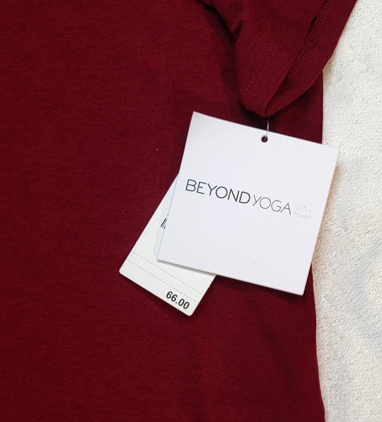 Beyond Yoga Featherweight On The Down Low Tee Ruby Rush Heather 2XL