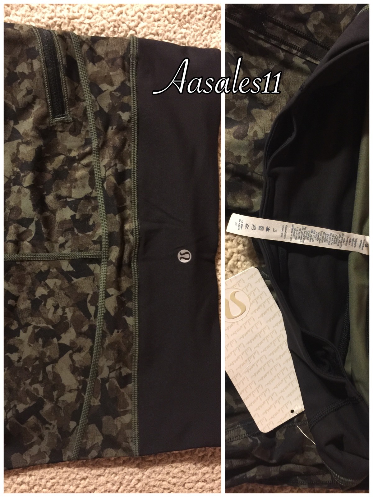 **Lululemon** RUN TOP SPEED Crop Luxtreme Tights/ Pants SZ 8 W6E99S MJFB/BLK NEW