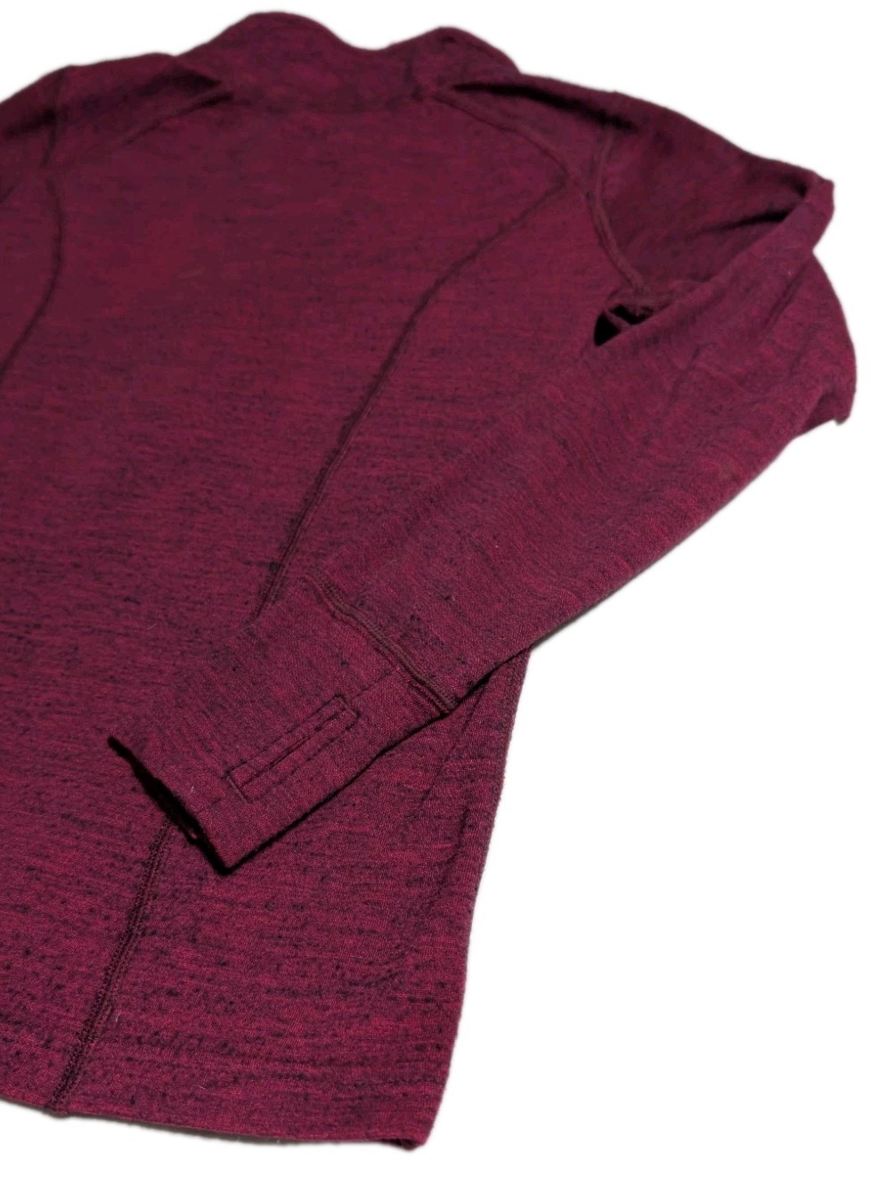 BULA Merino Wool Quarter Zip Base Layer Womens XS Pink Thermal Ski Top