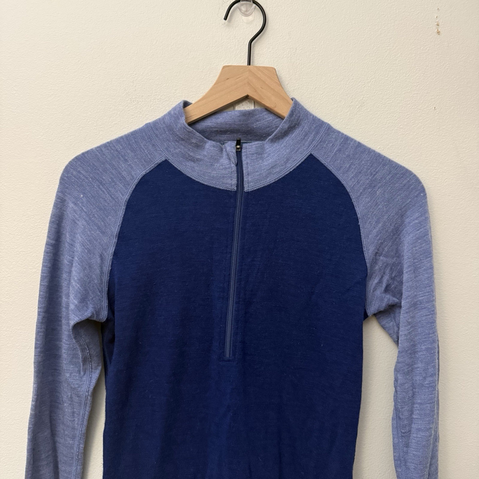 Meriwool Layers Extra Fine Pure Merino Wool Pullover M 1/4 Zip Base Layer 250g