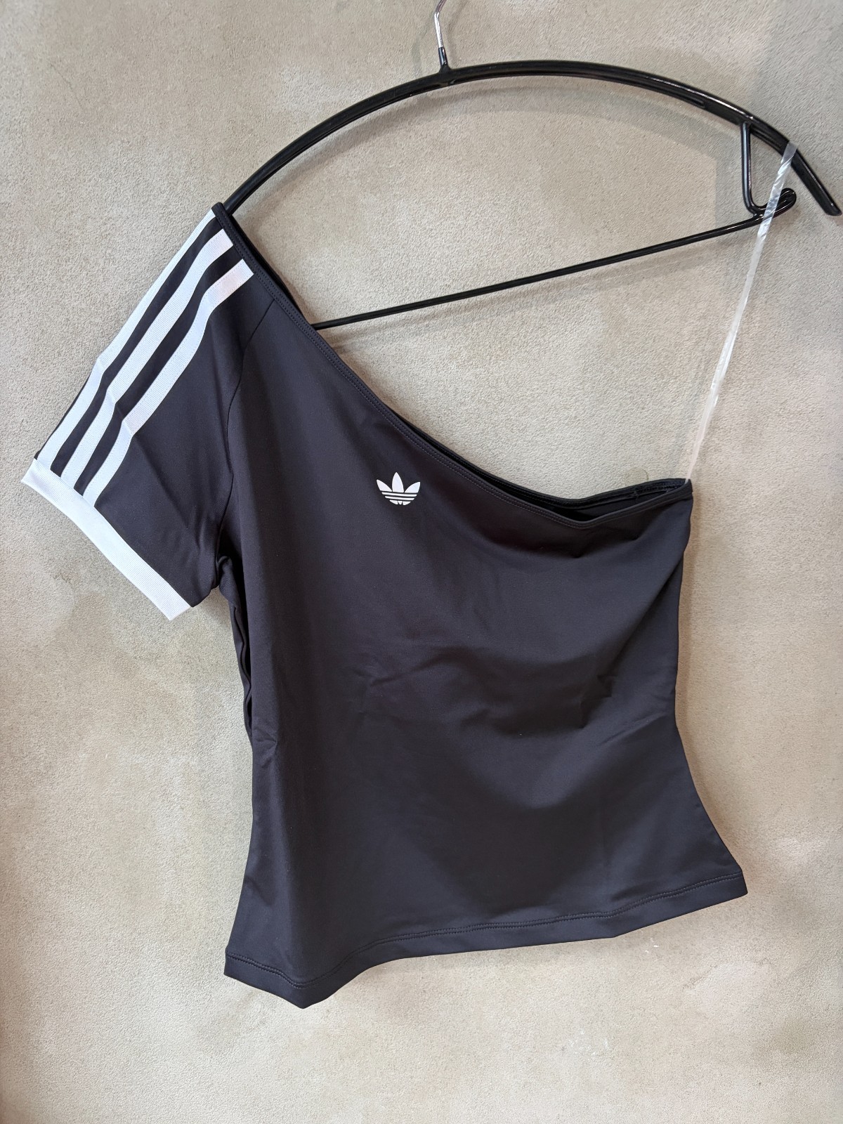 adidas Originals Adilenium 5.0 Off Shoulder T-Shirt Women Casual AsiaFit KY5180