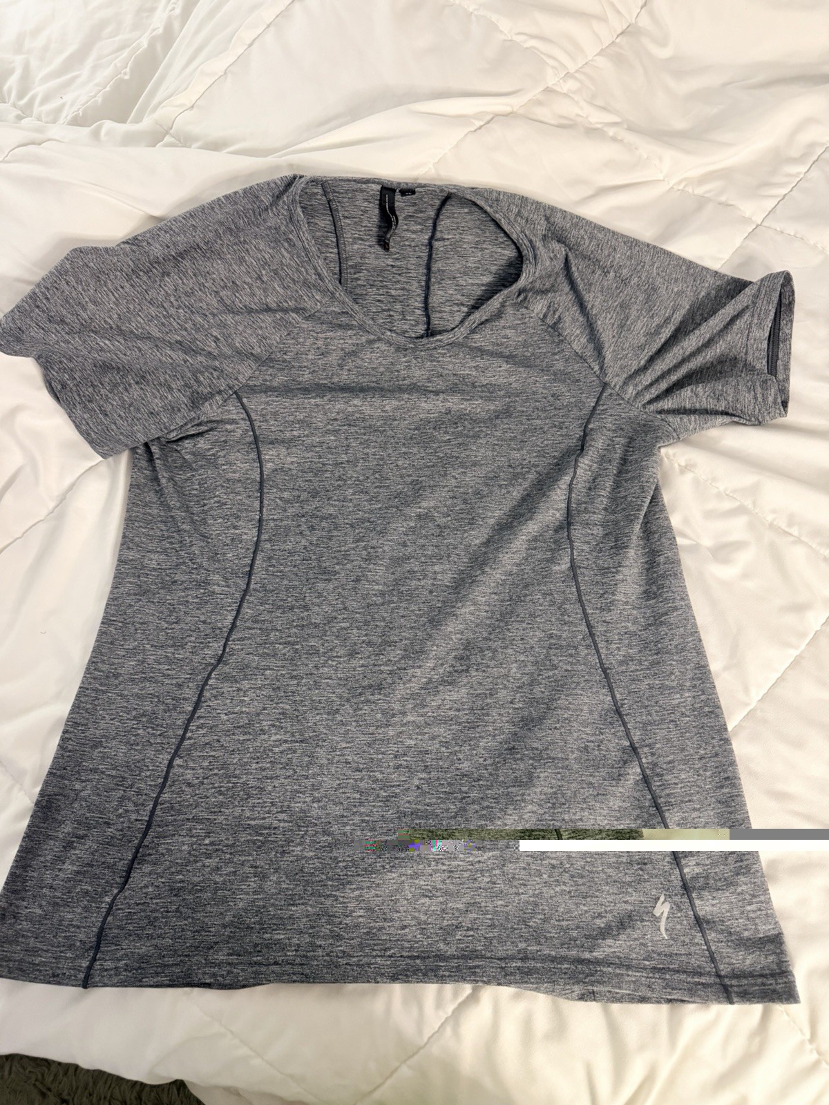 Gray short sleeve cycling shirt in XL #activewear #athletic #specialized