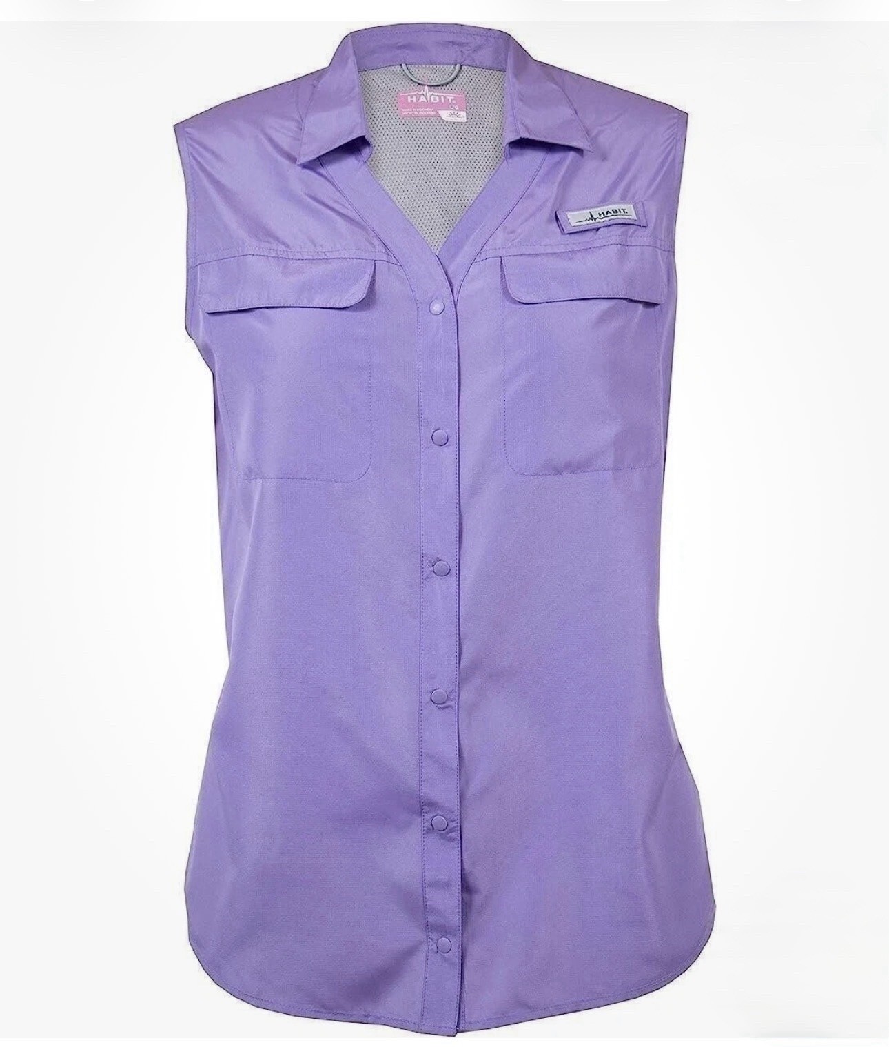 NWT Habit Women’s Fishing Guide Shirt Tank Top Purple Sz Large