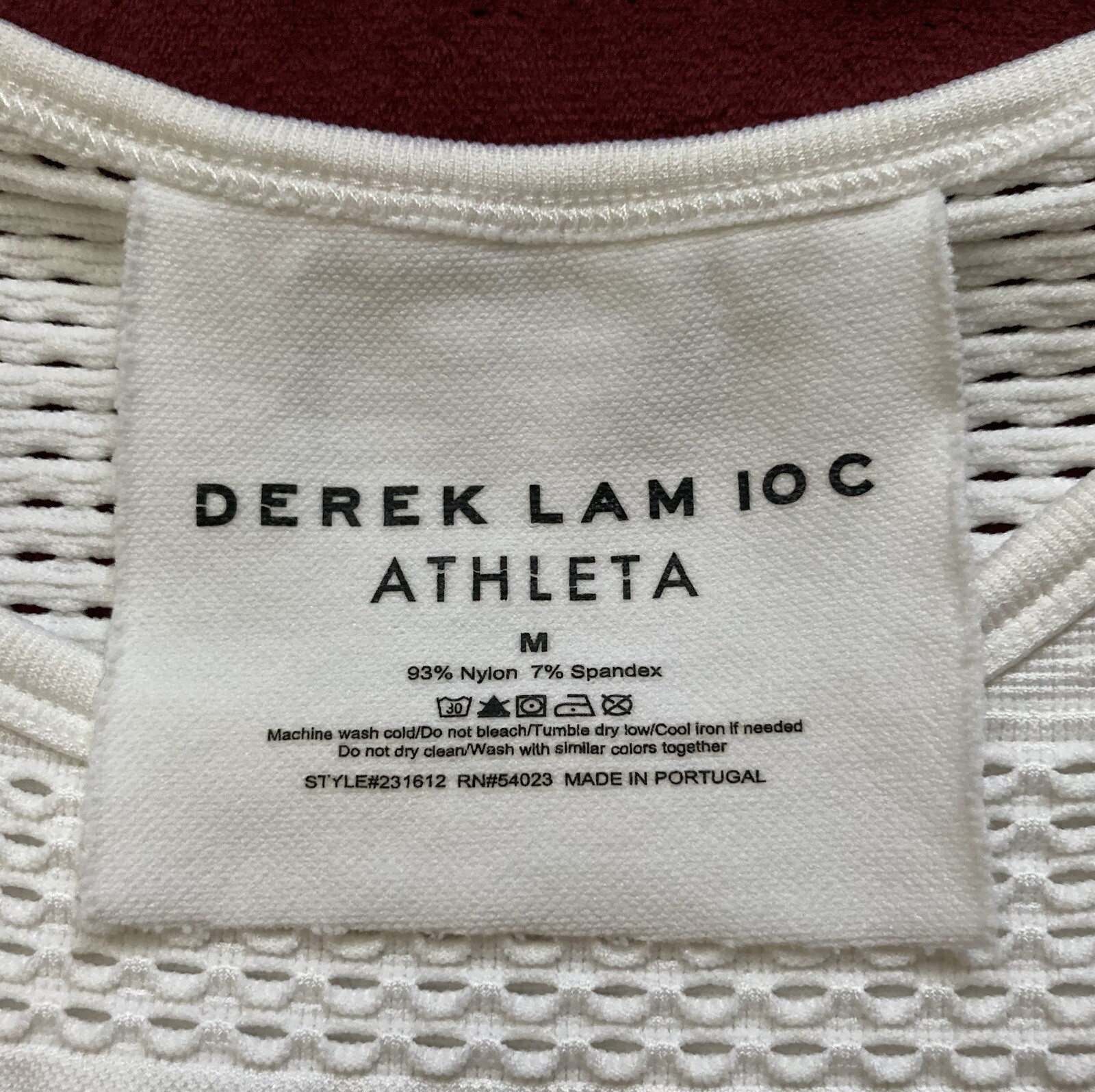 DEREK LAM 10C x ATHLETA Round Neck Sleeveless Top White size M