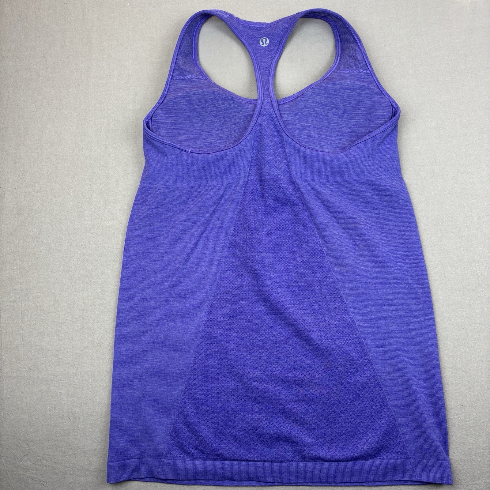 Lululemon Ebb & Flow Racerback Tank Top Size 8 PowerPurple Workout Yoga Exercise
