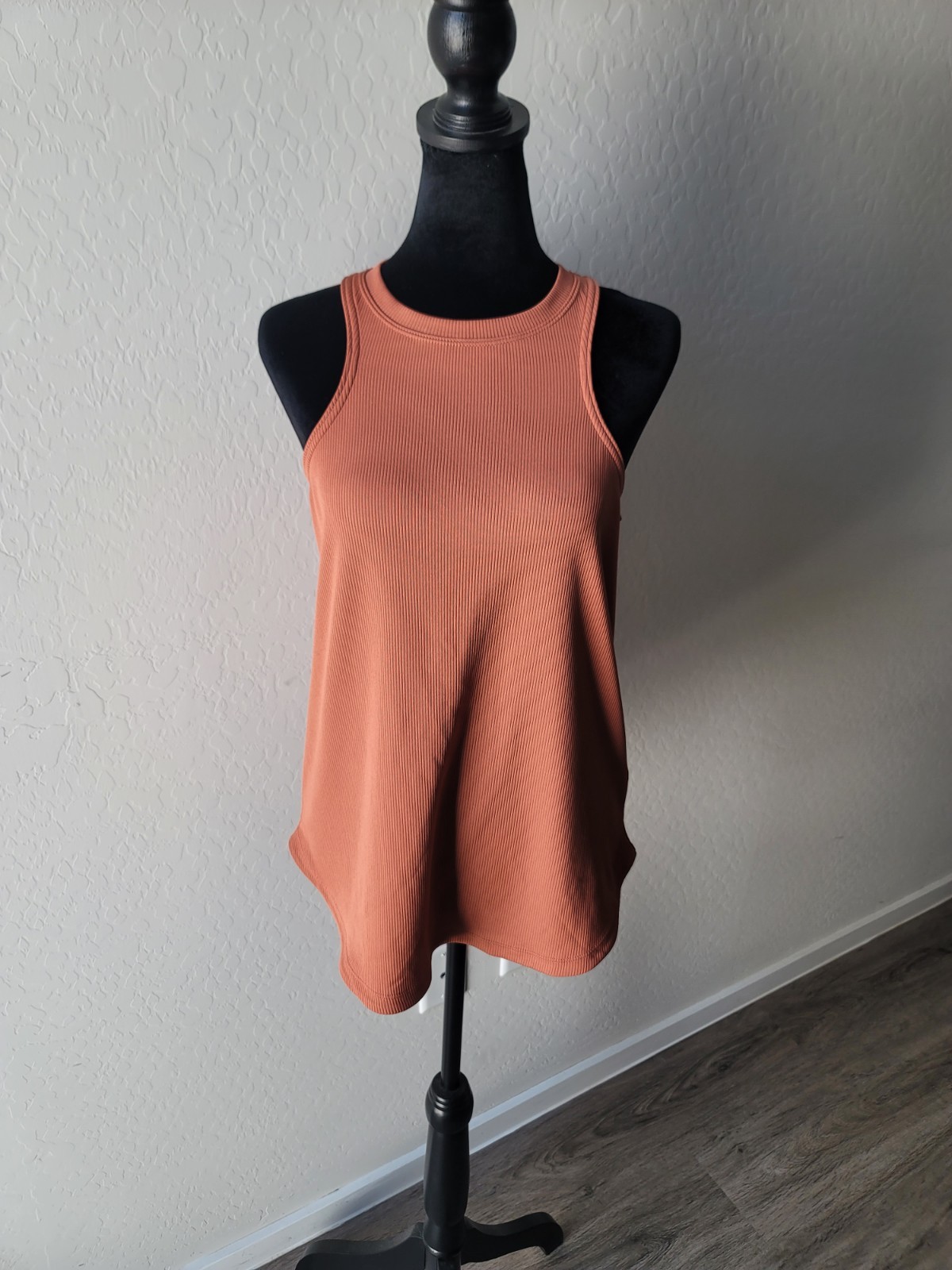 Nike Dri Fit 100% Recycled Polyester Activewear Top Womens Clothing Orange -S
