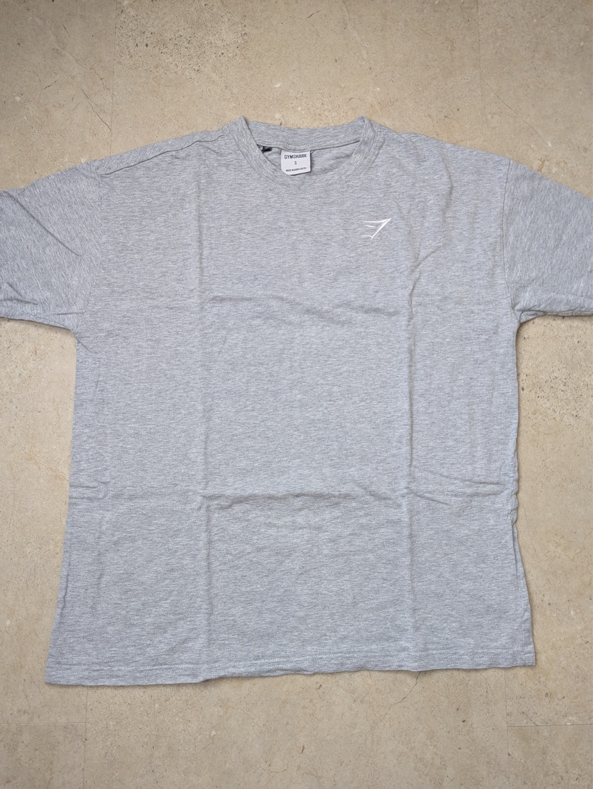Gymshark Oversized Training T-Shirt Women’s Size S Grey Gym Fitness Tee