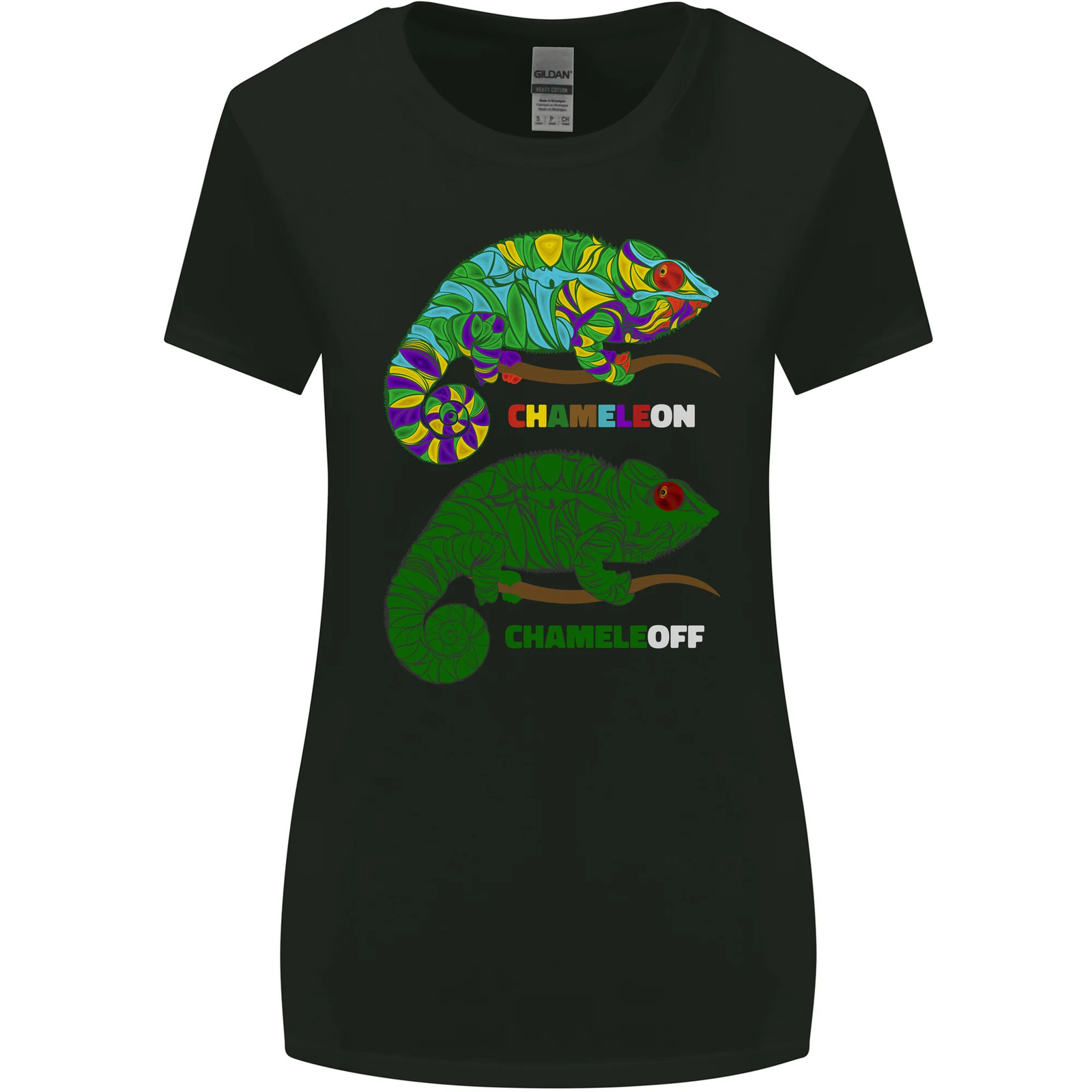 Chameleon Chameleoff Funny Off On Womens Wider Cut T-Shirt