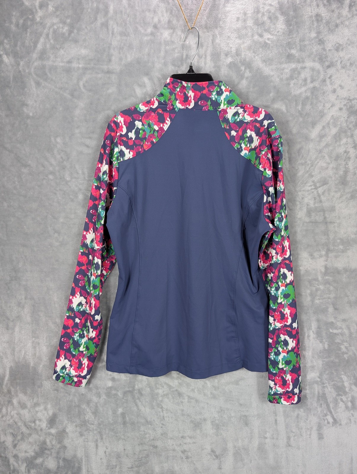 Fairway & Greene Pullover Womens Medium Floral Stretch Golf Long Sleeve Top