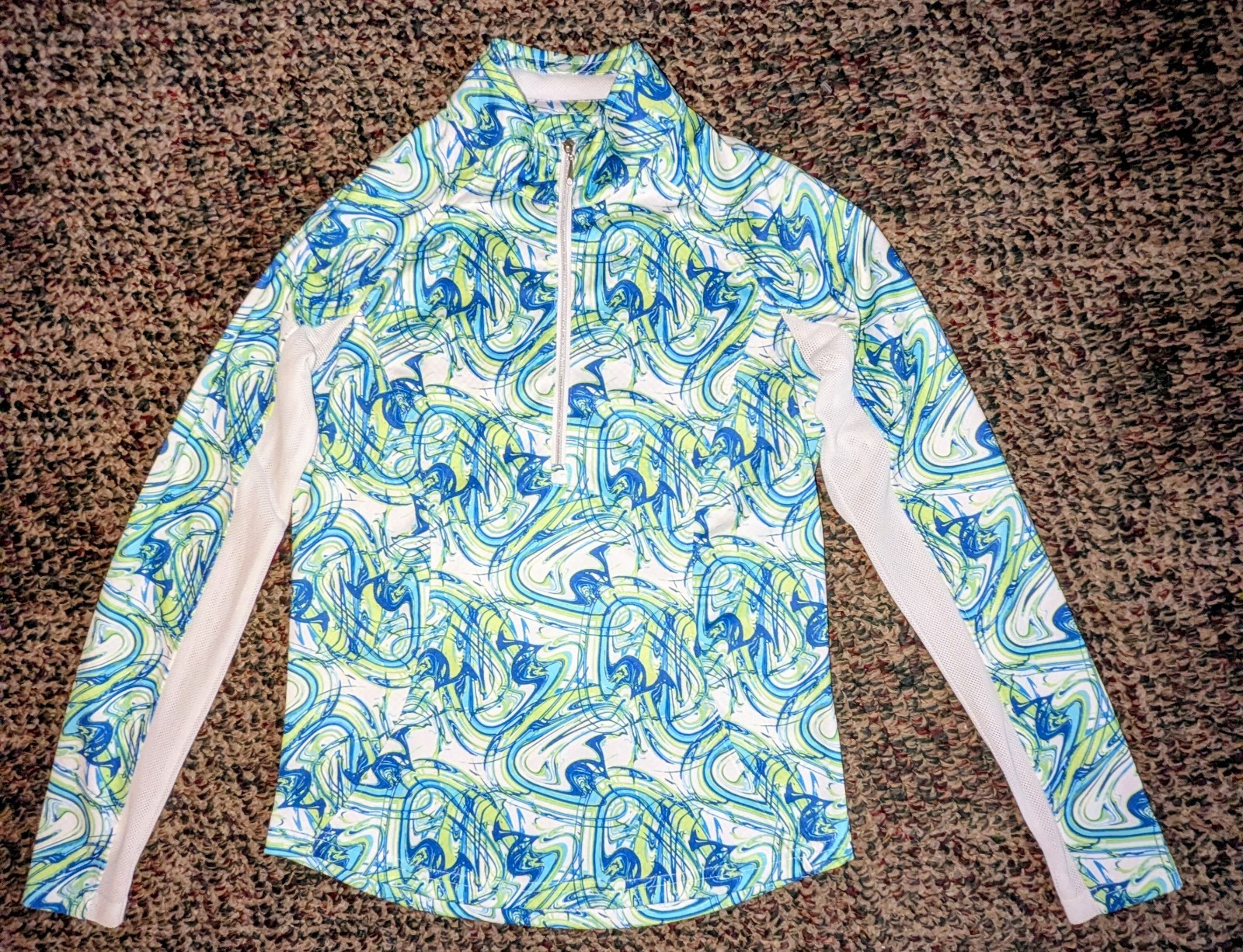Pebble Beach Dry-Luxe Performance Womens XS Extra Small 1/4 Zip Shirt Top Nice