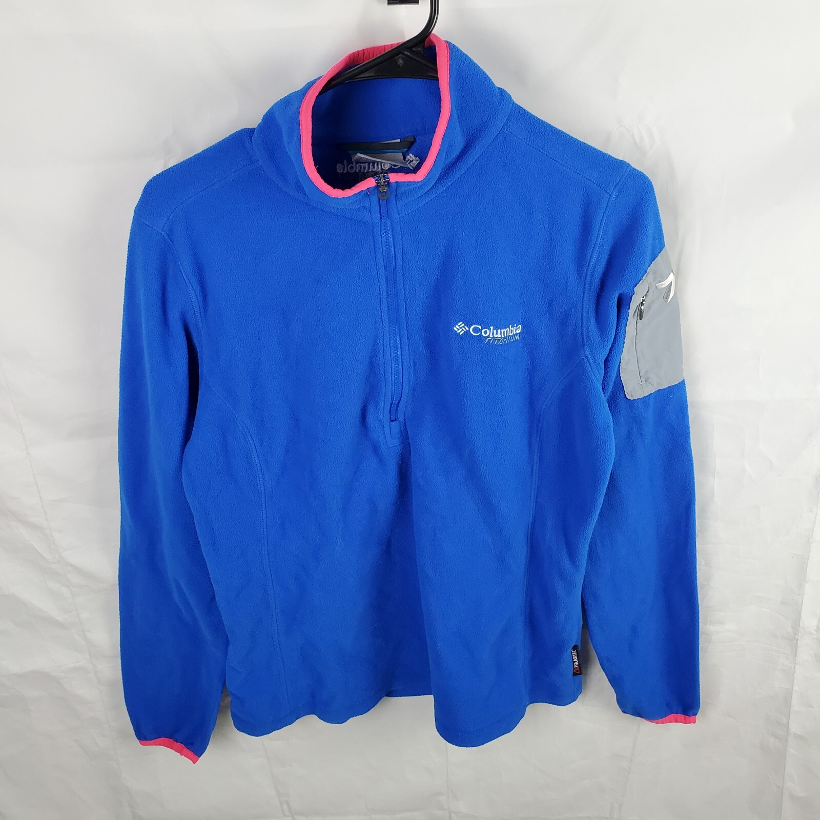 Columbia Pullover Womens M Blue Titan Pass 1.0 Fleece Polartec 1/2 Zp Sweatshirt