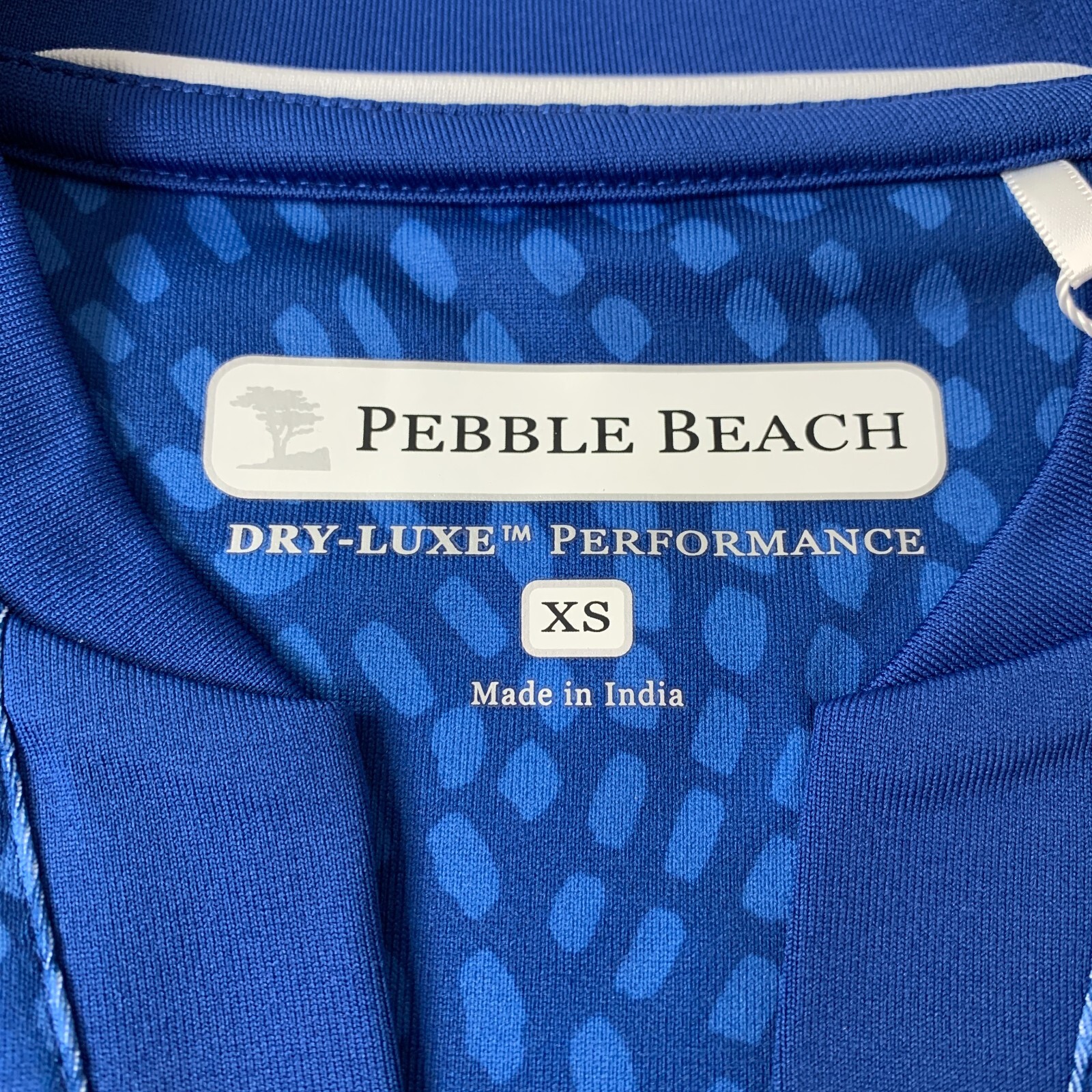 Pebble Beach Dry Luxe Performance Womens Golf Tank XS Blue UV Protection Stretch