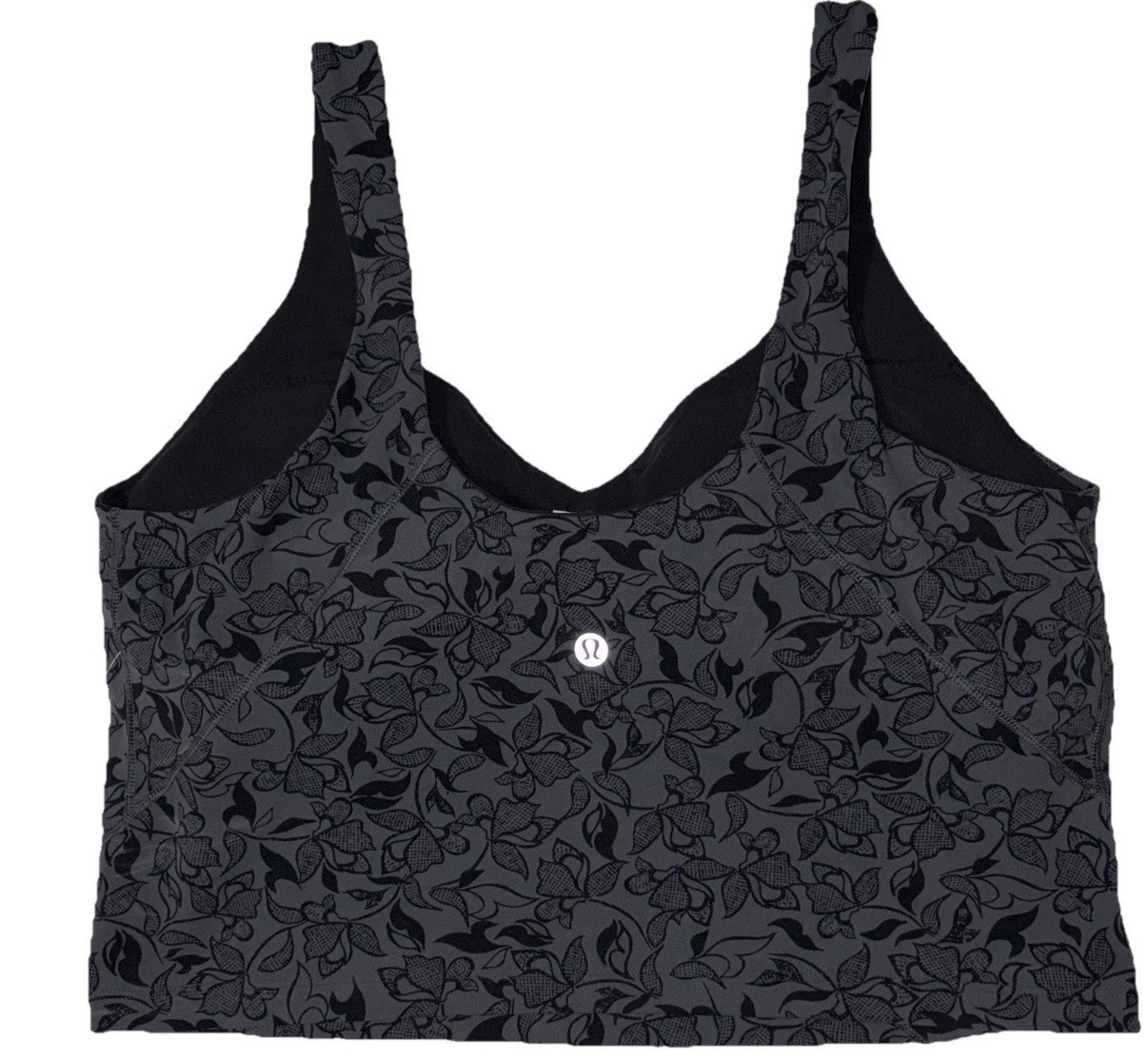 NWT🖤LULULEMON🖤SIZE 12🖤ALIGN TANK🖤BUILT IN BRA🖤AUTHENTIC🖤MINI FILAGREE LACE
