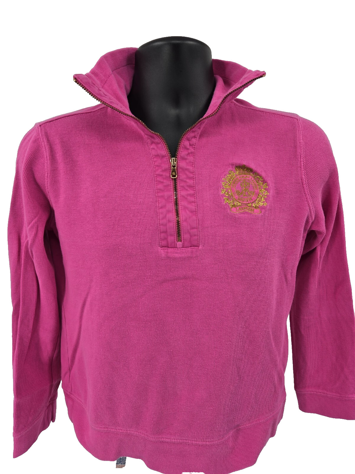 Lauren Ralph Lauren Shirt Womens Small Pink Golf Tennis Pullover Stretch Pony