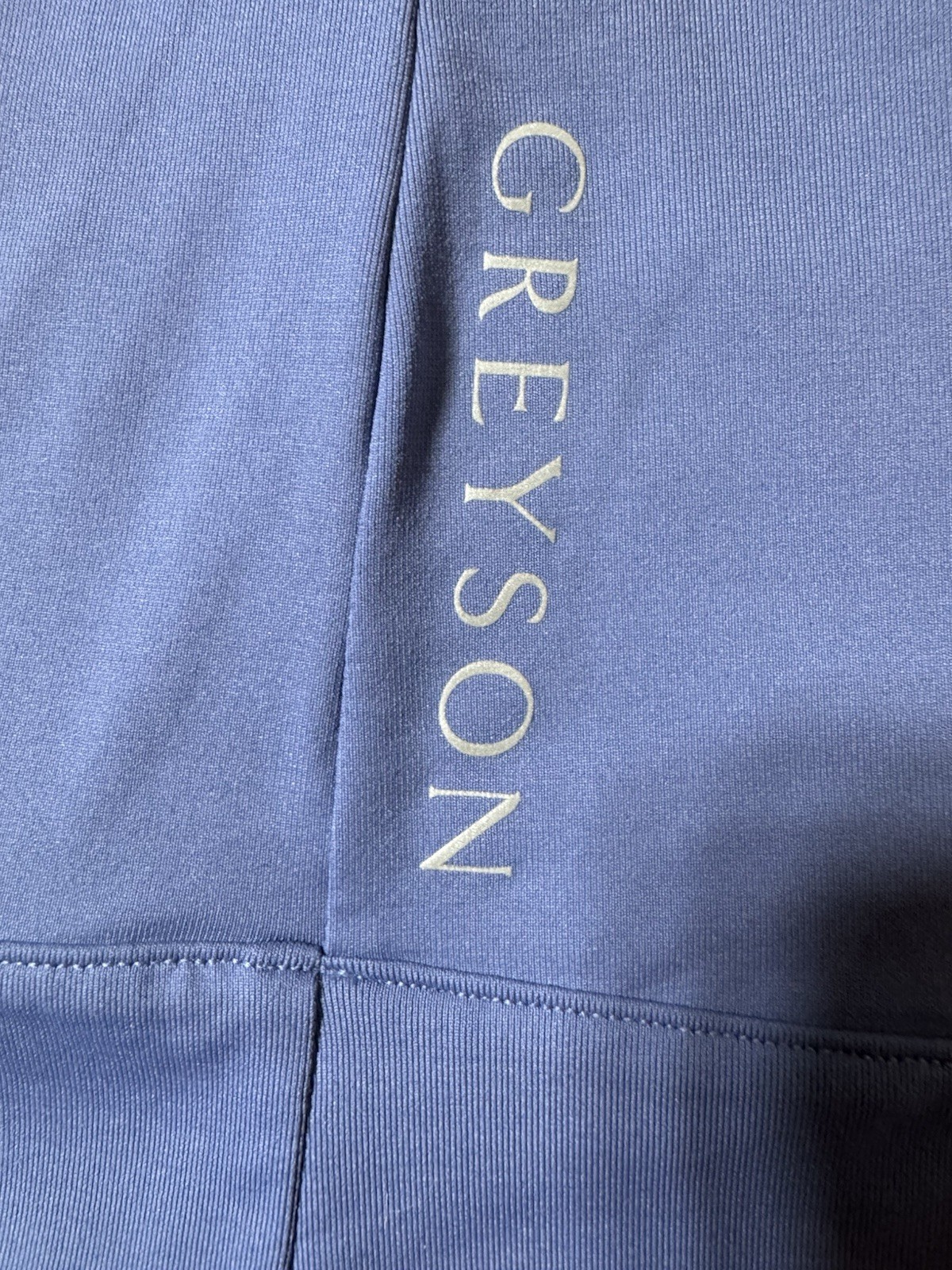 Greyson Halley 1/4 Zip Pullover Womens Large Performance Golf Shirt Blue-Gray