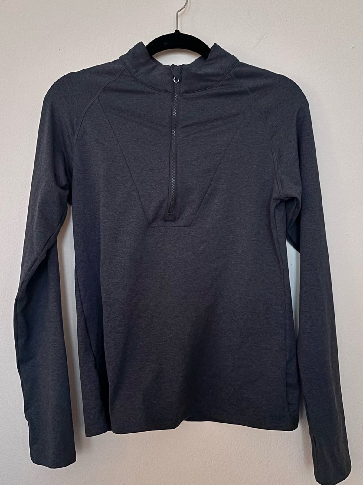 Varley Always Warm Base Layer Half Zip Top Women’s Large Gray Long Sleeve