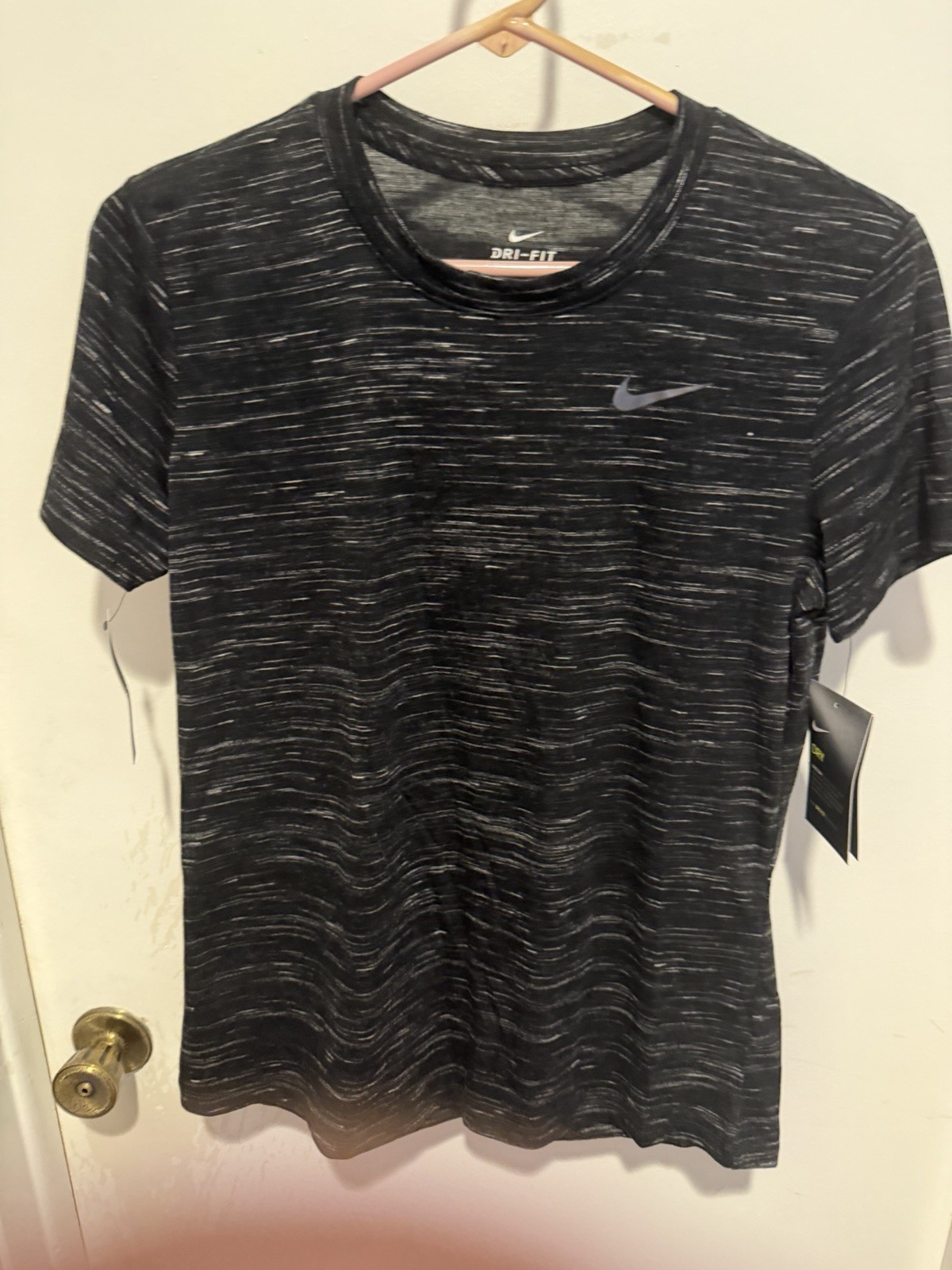 Nike Legend Crew Neck Training Tee Women’s S Shirt Top Heather Black Size S NWT