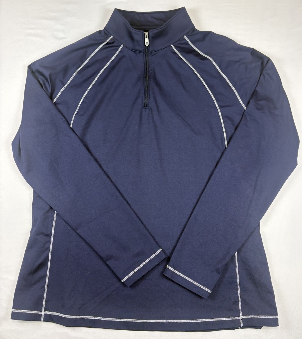 FootJoy Quarter Zip Women’s Large Golf Performance Stretch Pullover Navy