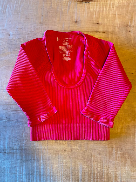 NEW Free People Movement Happiness Runs 3/4 Crop Top Multi Colors $60 | FF-024