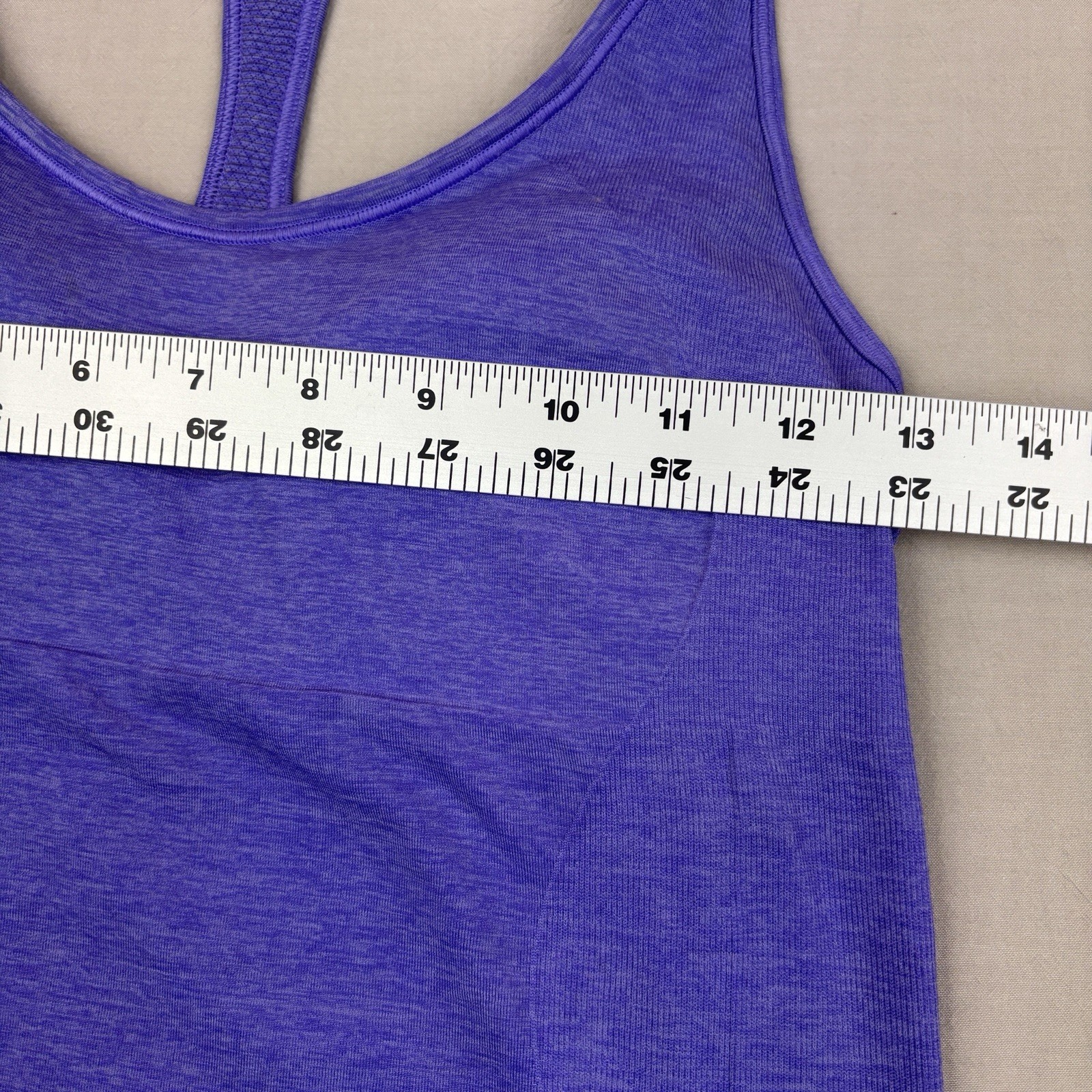 Lululemon Ebb & Flow Racerback Tank Top Size 8 PowerPurple Workout Yoga Exercise