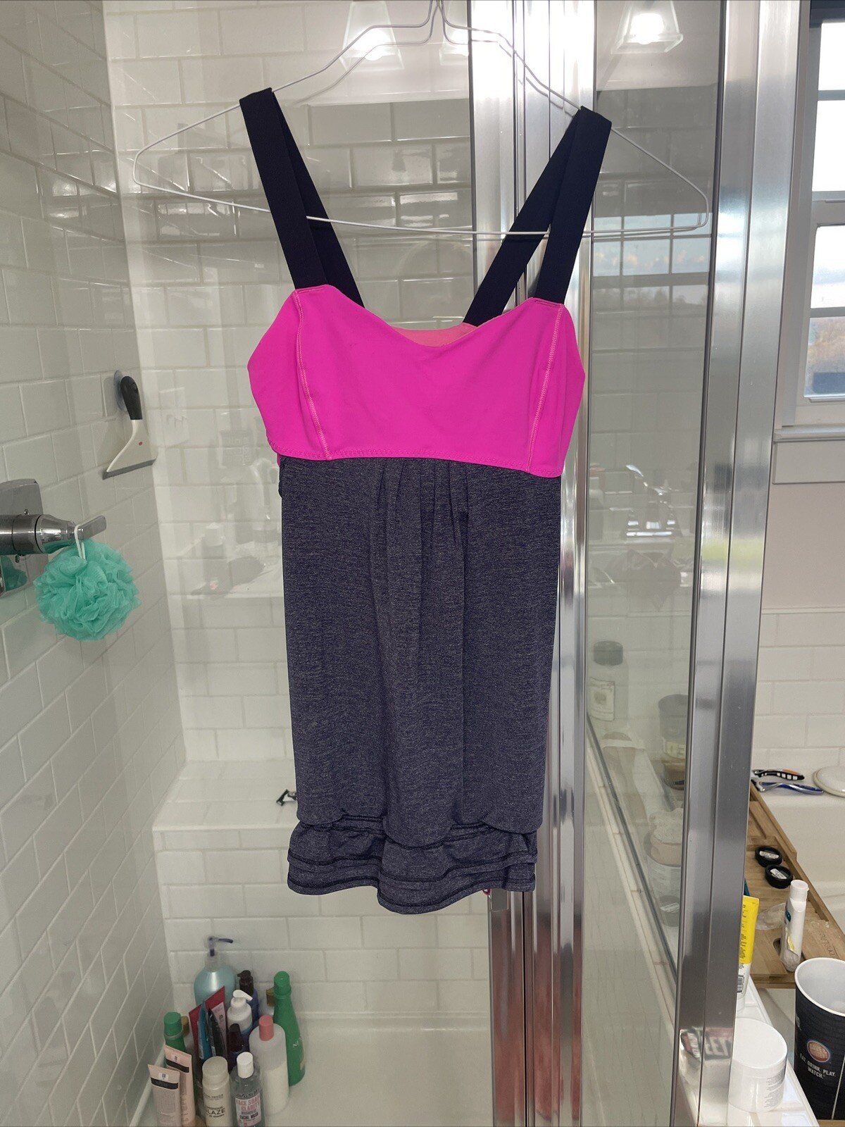 Lululemon Run Back On Track Tank Black Swan Raspberry Pink – Draw String sz 4