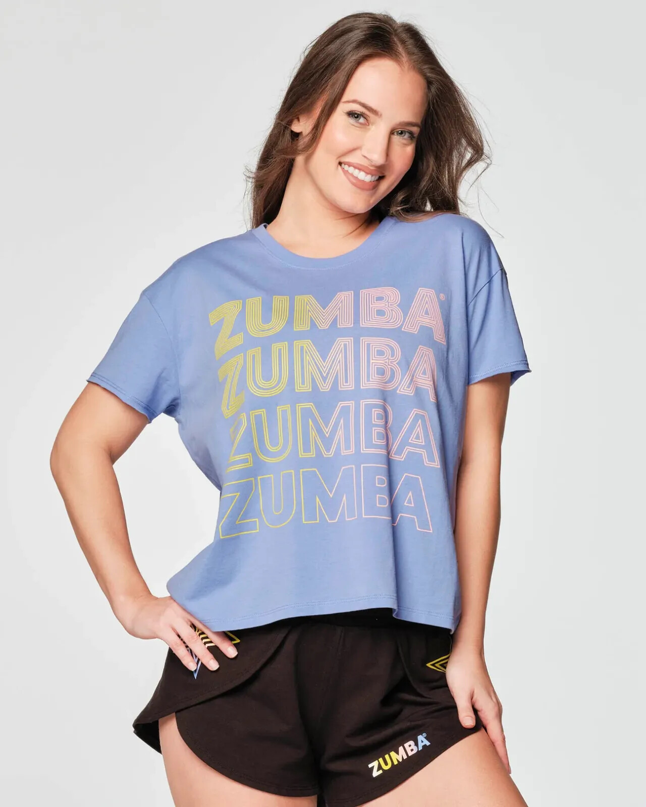 Zumba Skate Crew Top – Slate Purple ~ XS S M L XL XXL ~ New! Free Ship!