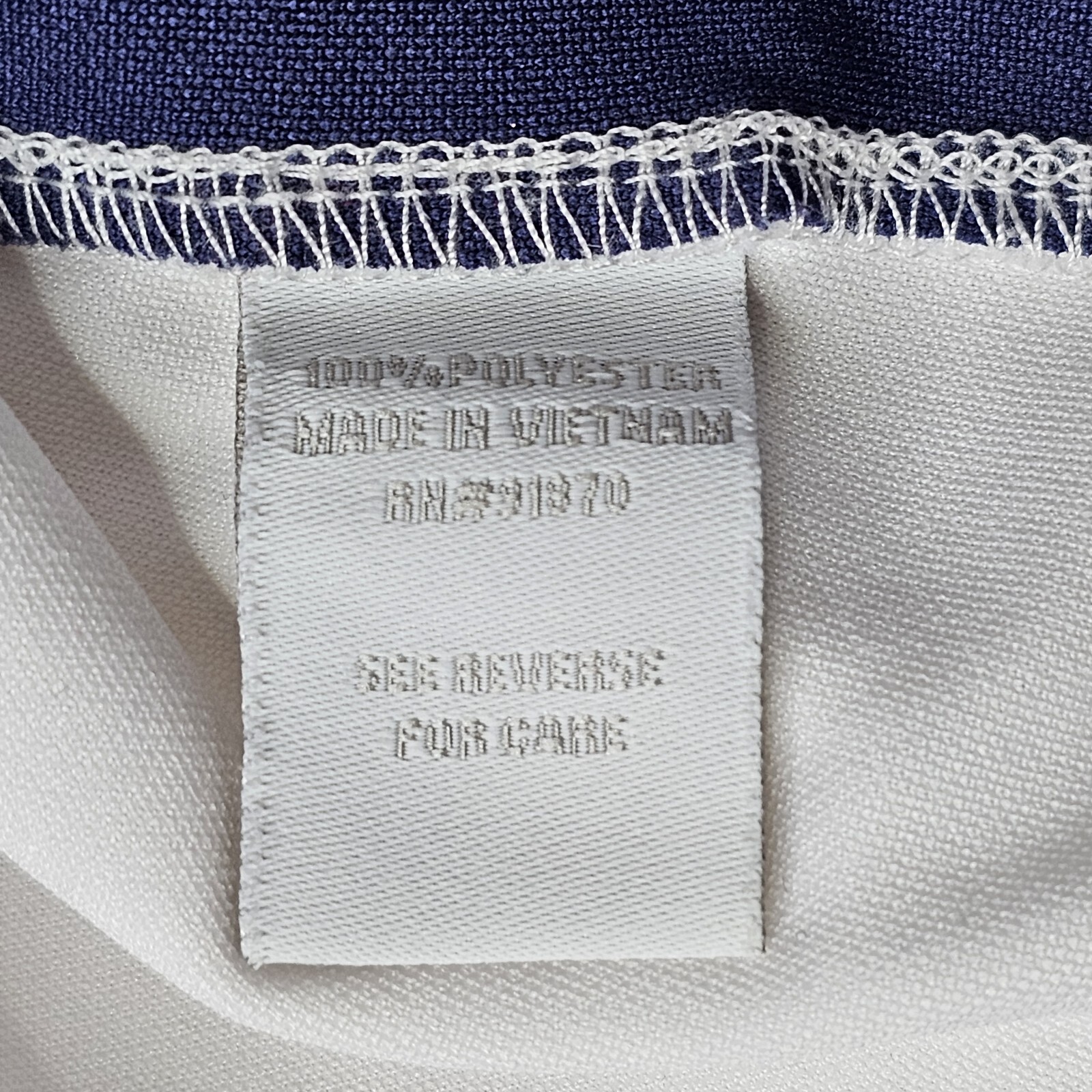 Bolle Womens Medium White Blue Top Pullover Athletic Shirt Colorblock 100% Poly