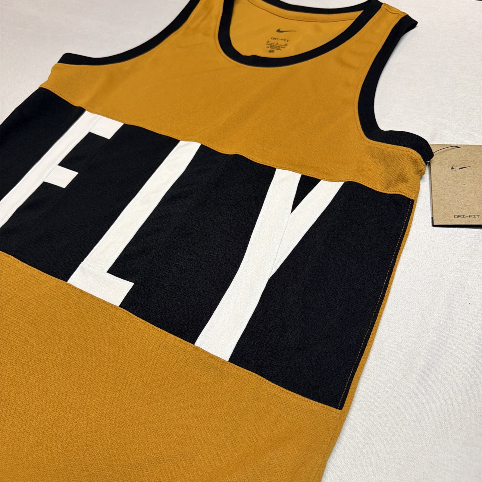 Nike Swoosh Fly Basketball Jersey Womens Medium Dri-Fit 90s Color Block Look