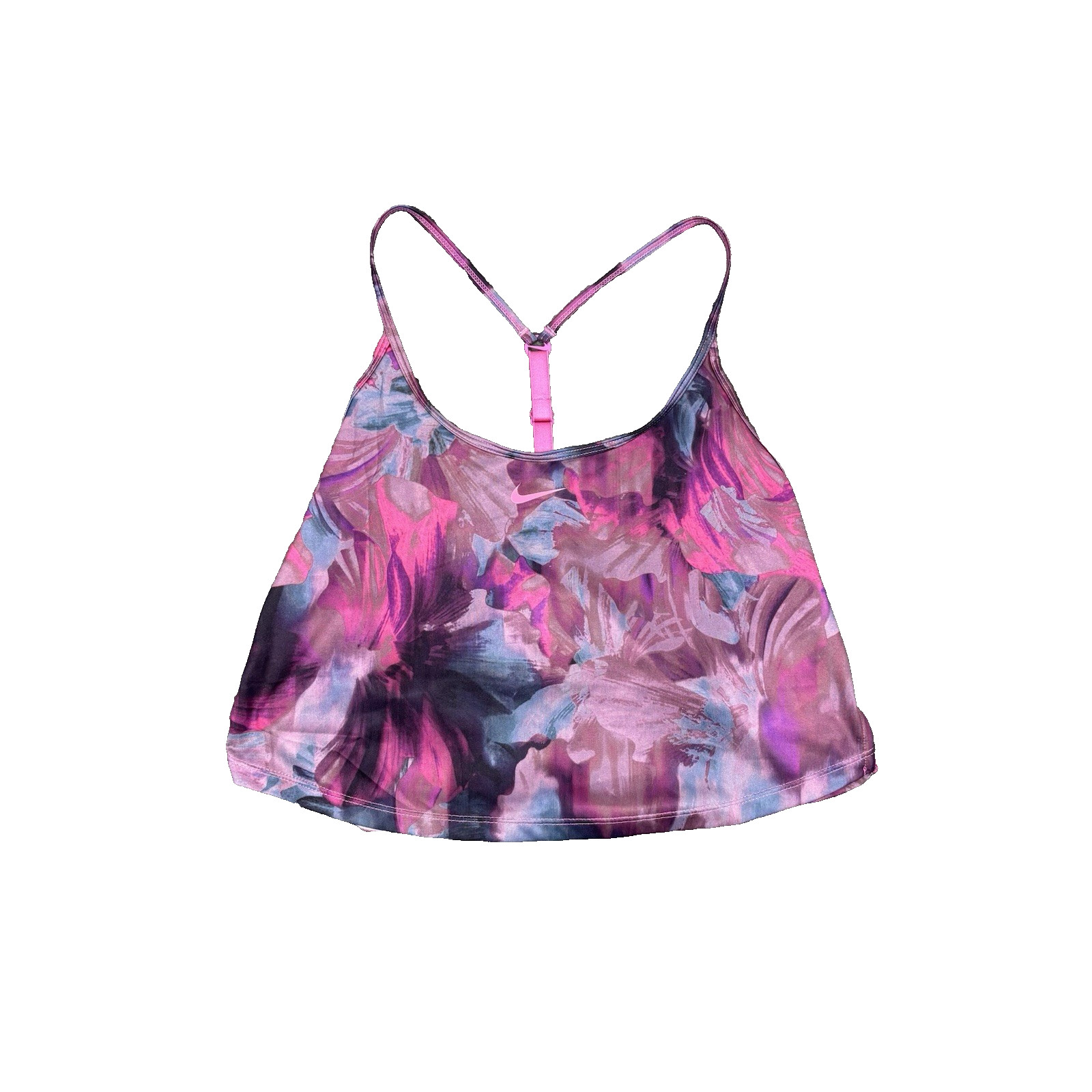 NIKE Women’s One Dri-FIT Crop Tank Top sz M Medium Cosmic Fuchsia Pink