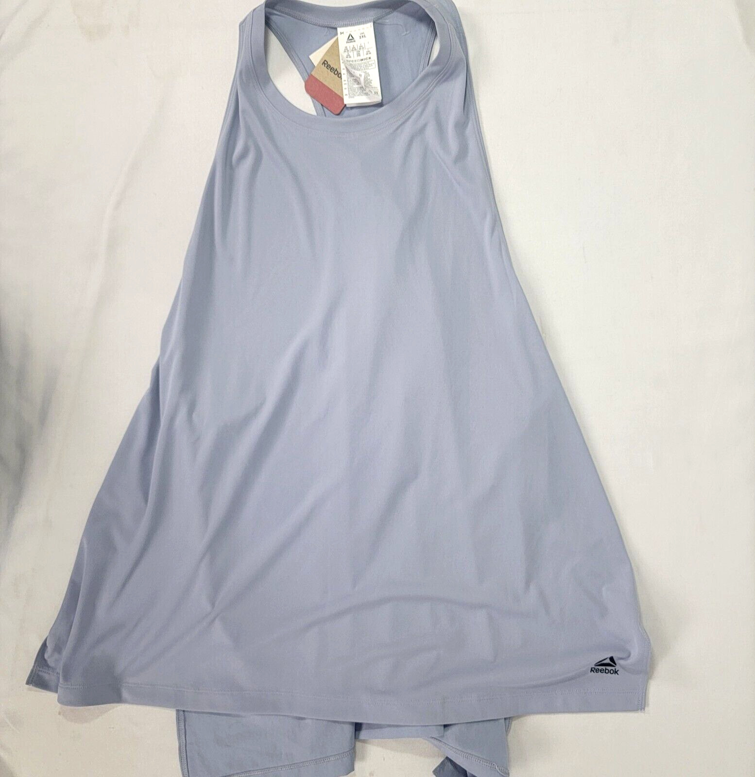 Reebok Women’s Tank Sleeveless Shirt Speedwick 2XL 2X blue / gray Dendus NEW