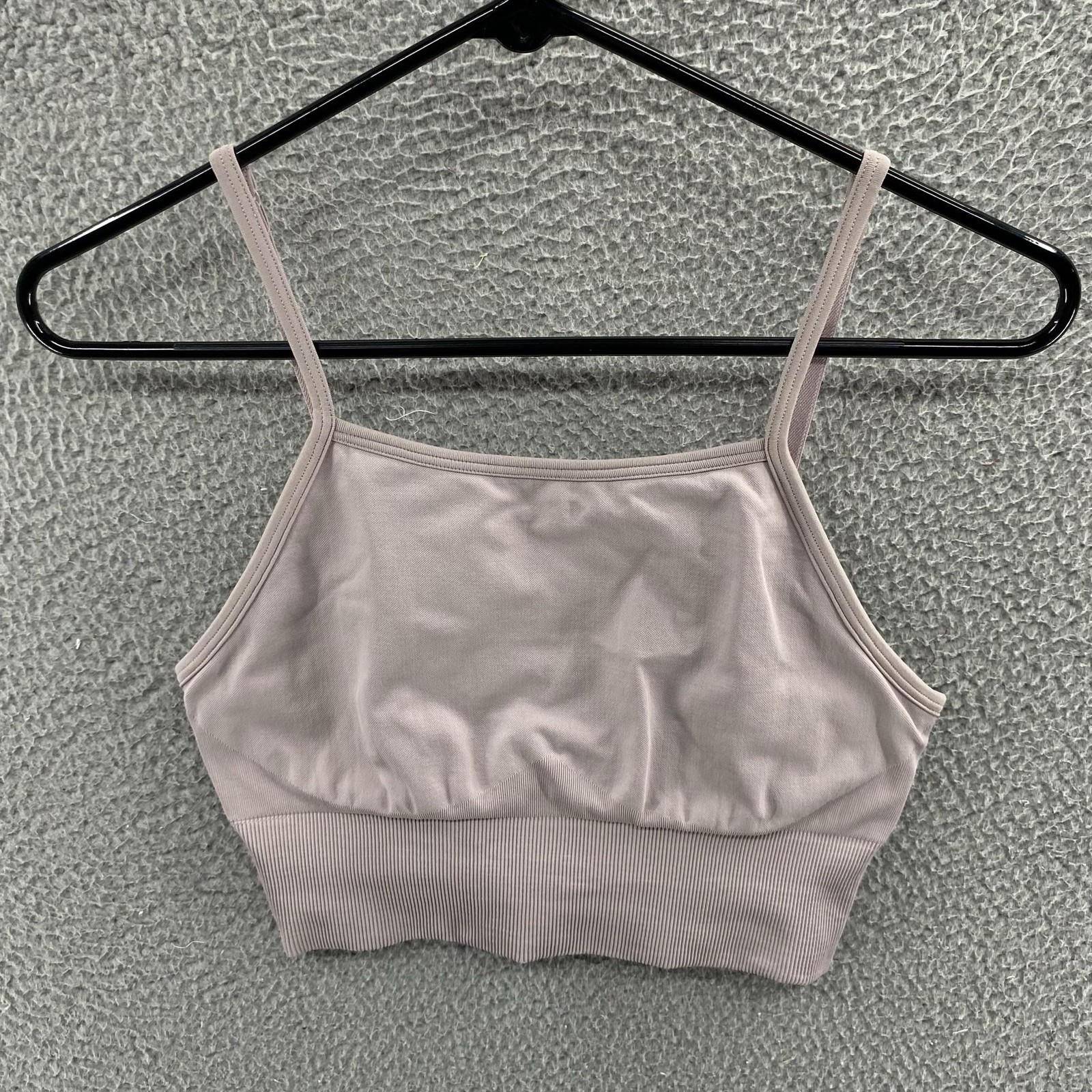 Lululemon Tank Top Womens 4 Pink Ebb to Street Long Line Bra Adjustable Strap