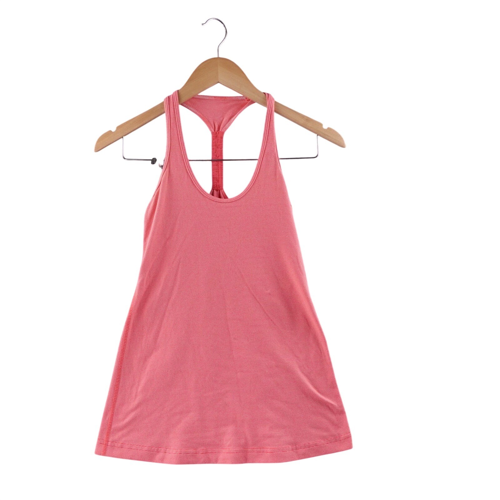 Lululemon Athletica Coral Pink Racerback Tank Top Athletic Workout Size 2