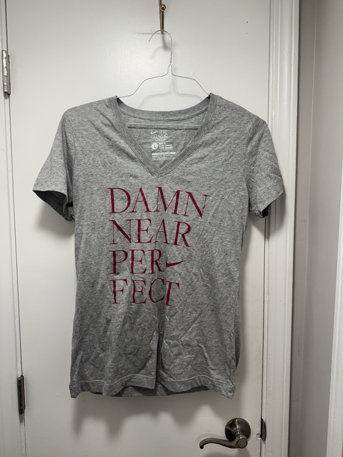 The Athletic Department Nike Womens Tee Shirt Size L Damn Near Perfect