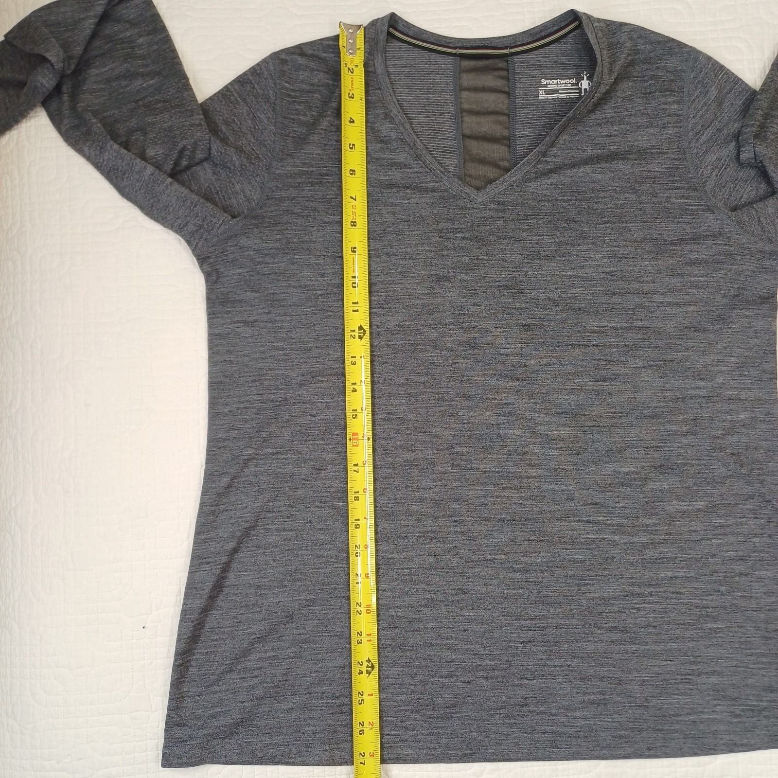 Smartwool 150 Merino Wool Base Layer Women Sz XL Grey Lightweight Top Breathable